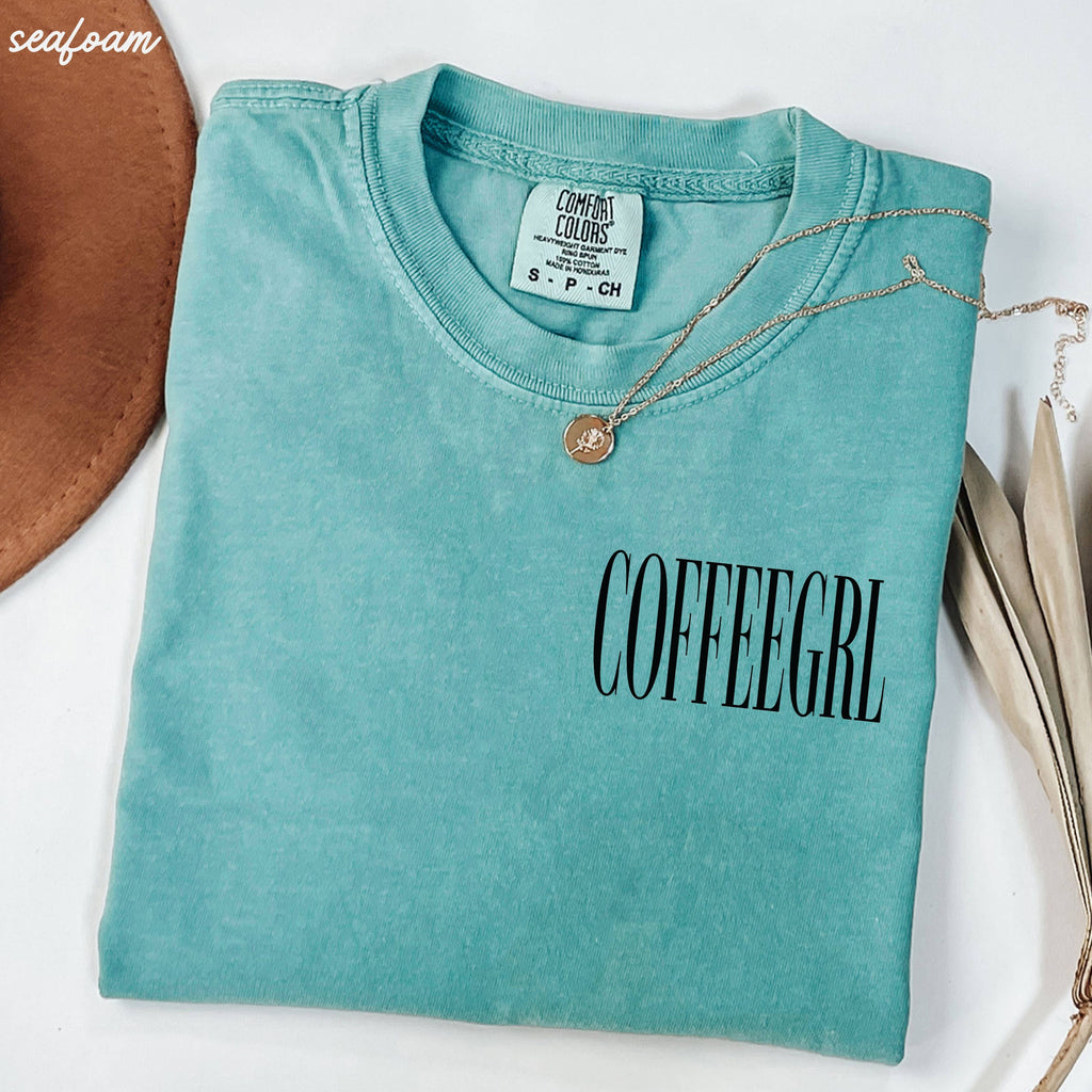 Coffeegrl Coffee Comfort Colors Tee / Espresso
