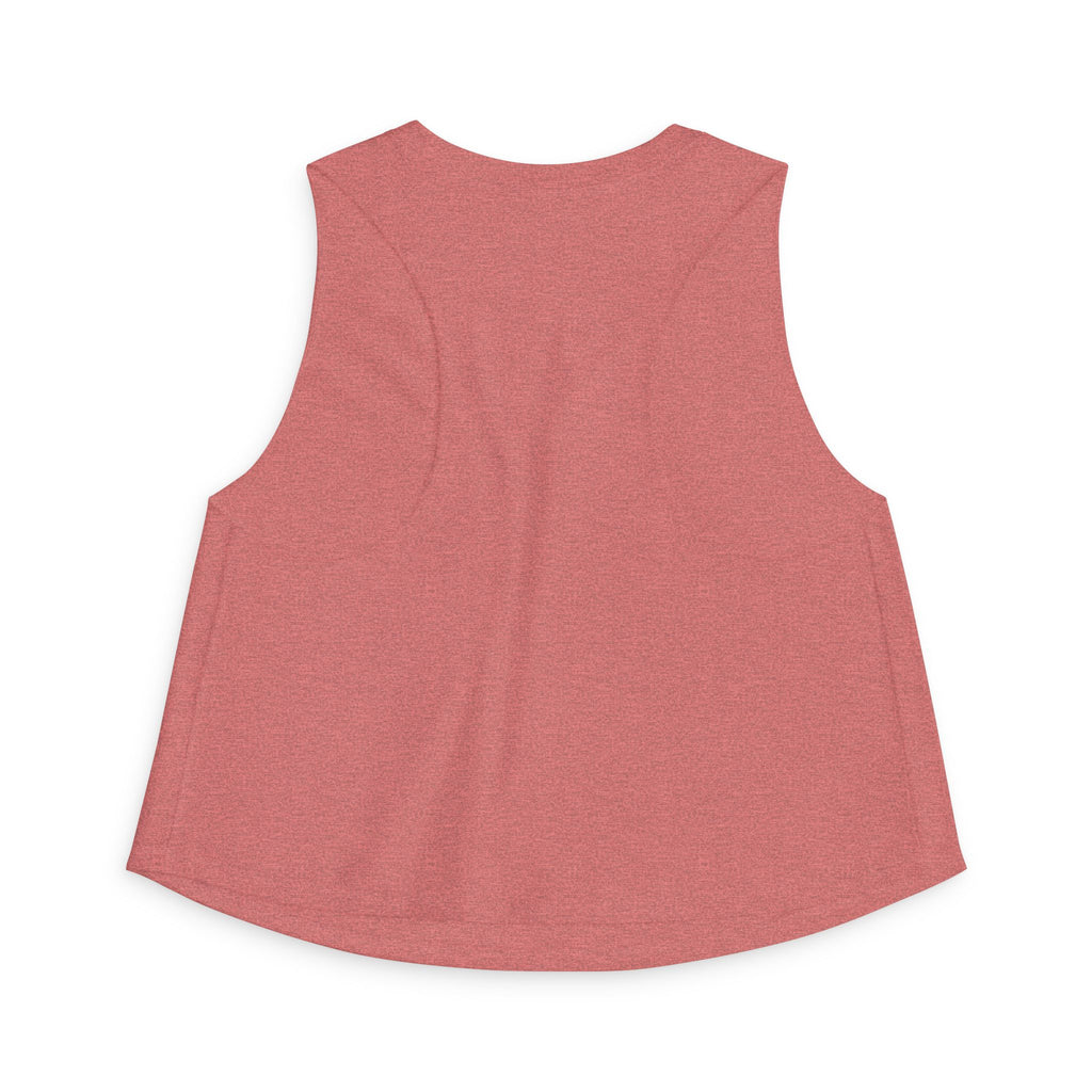 Muscle Mommy Crop Top — Distressed Fitness Mom Gym Tank