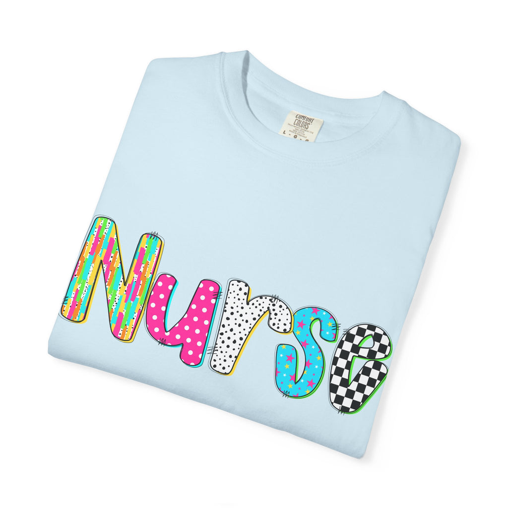 Nurse Colorful Pattern Graphic T-Shirt