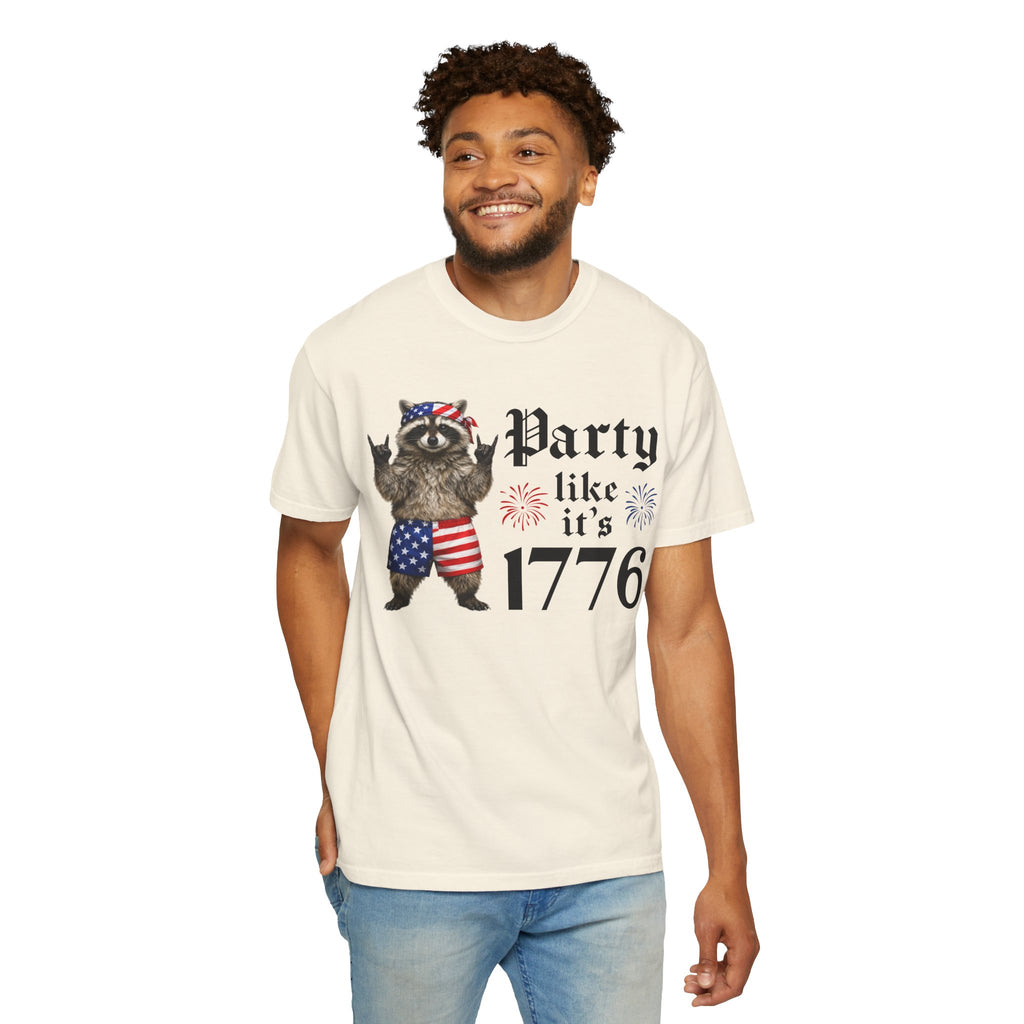 Party Like It's 1776 Raccoon T-Shirt