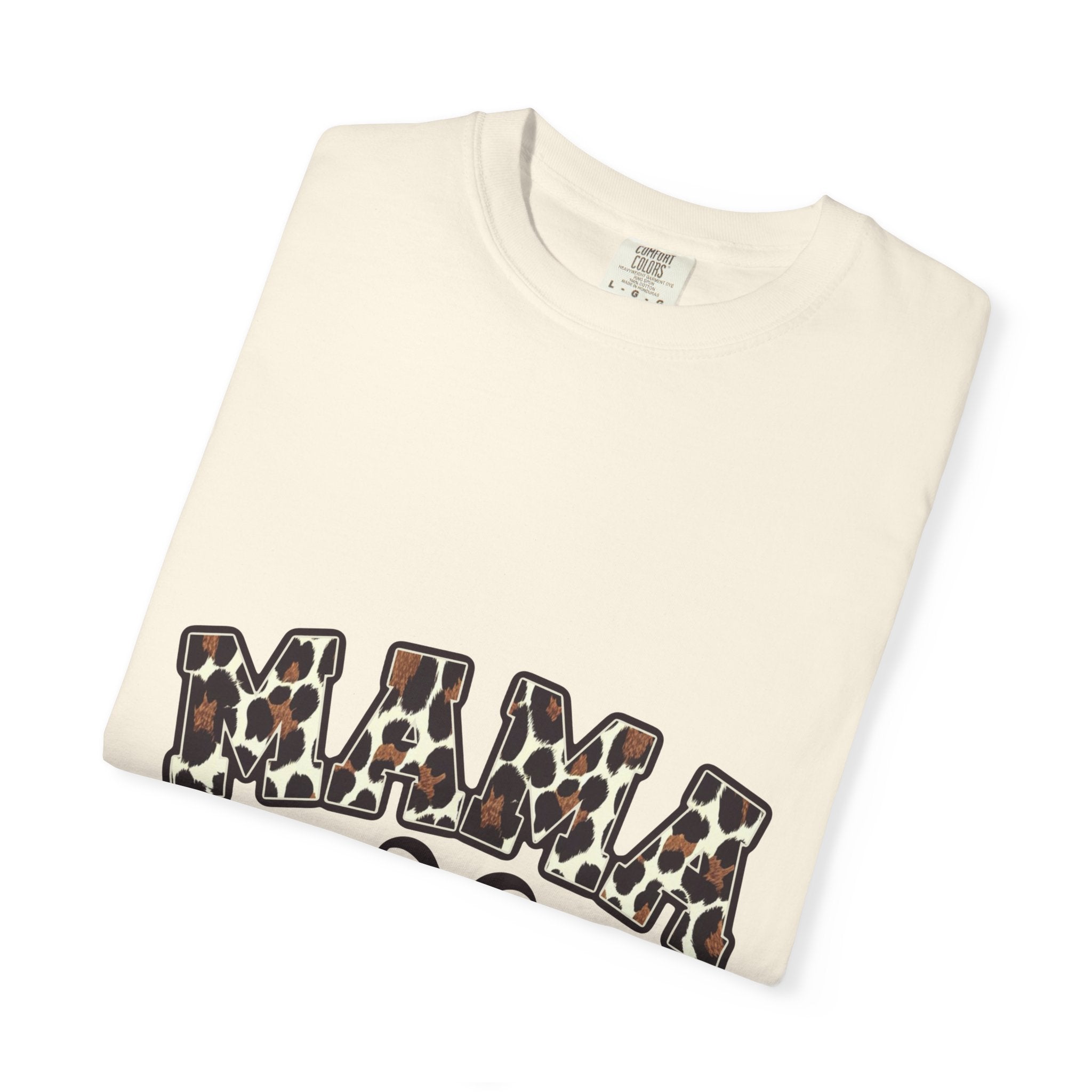 Mama Leopard Print Cherry T-Shirt