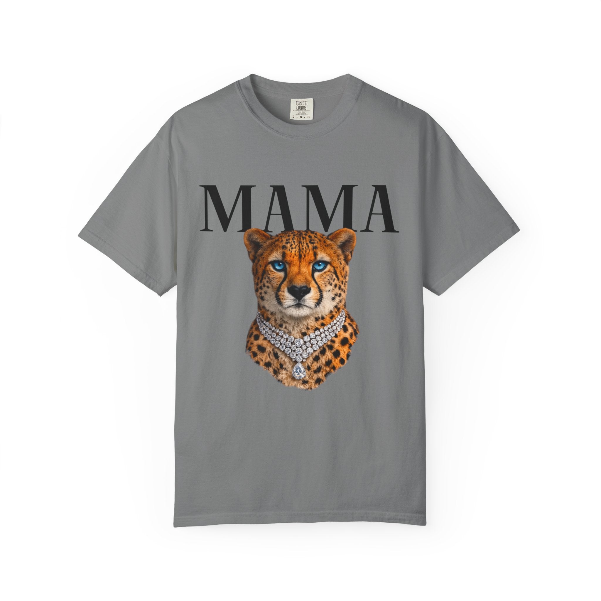 Mama Cheetah Graphic Tee — Wild Mom Statement T-Shirt
