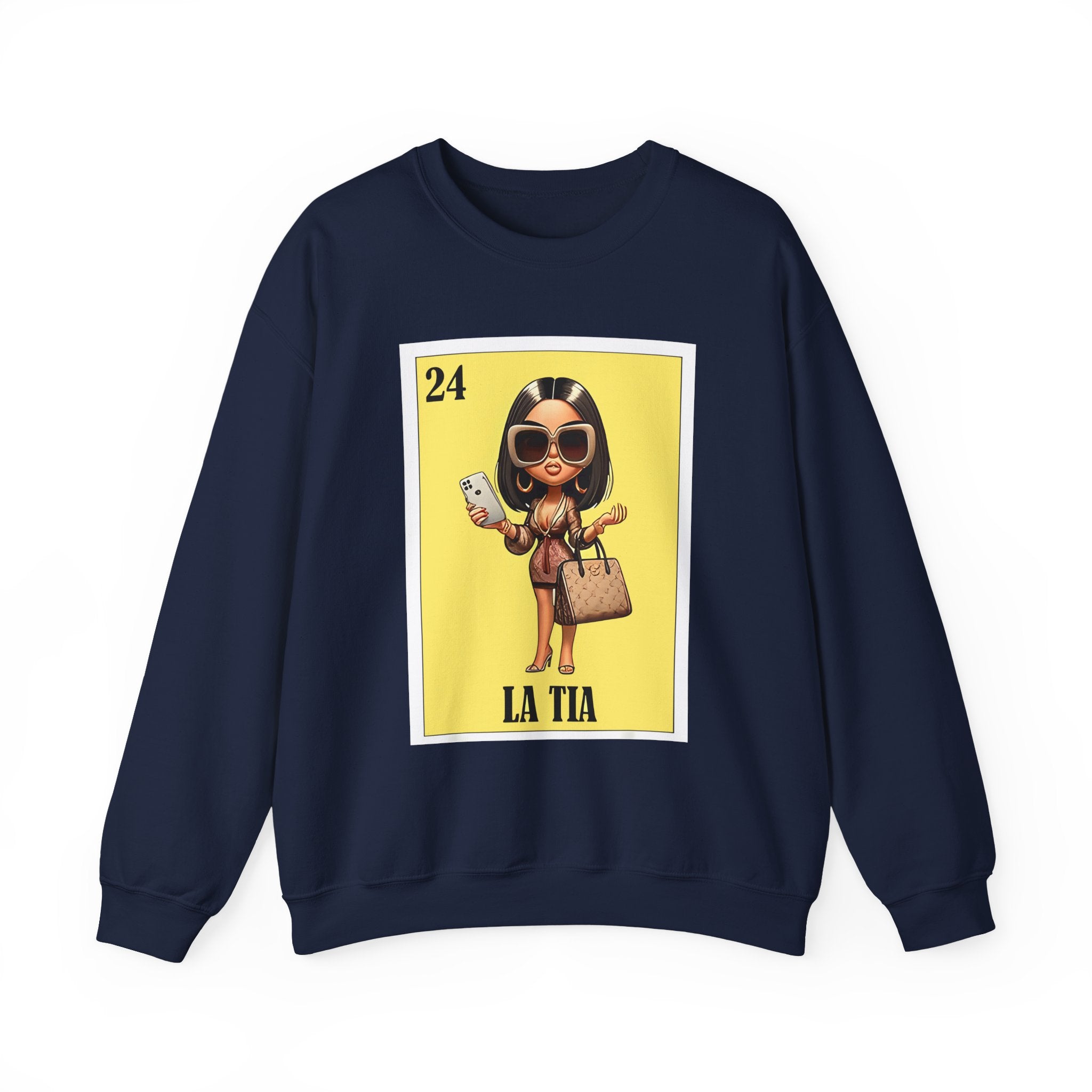 La Tía Graphic Sweatshirt — Lotería Style 'La Tia' Crewneck