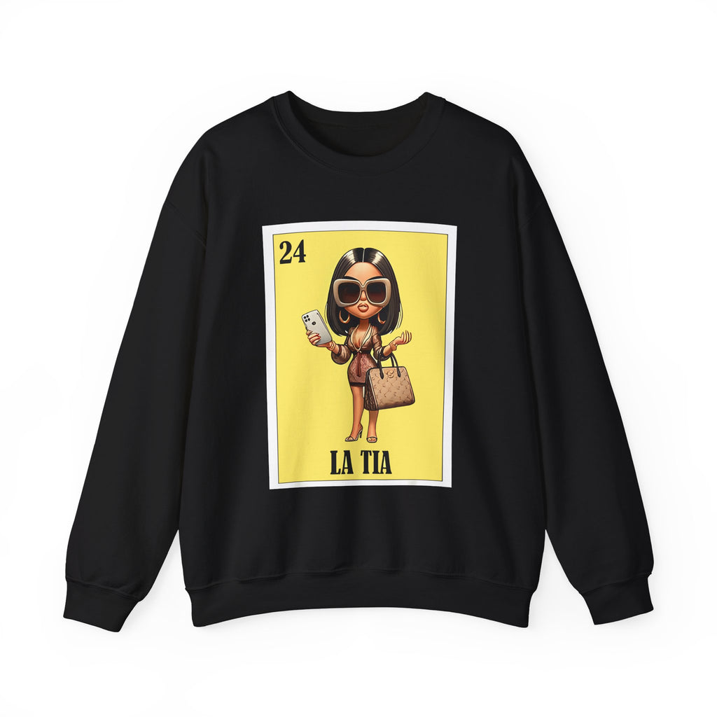 La Tía Graphic Sweatshirt — Lotería Style 'La Tia' Crewneck