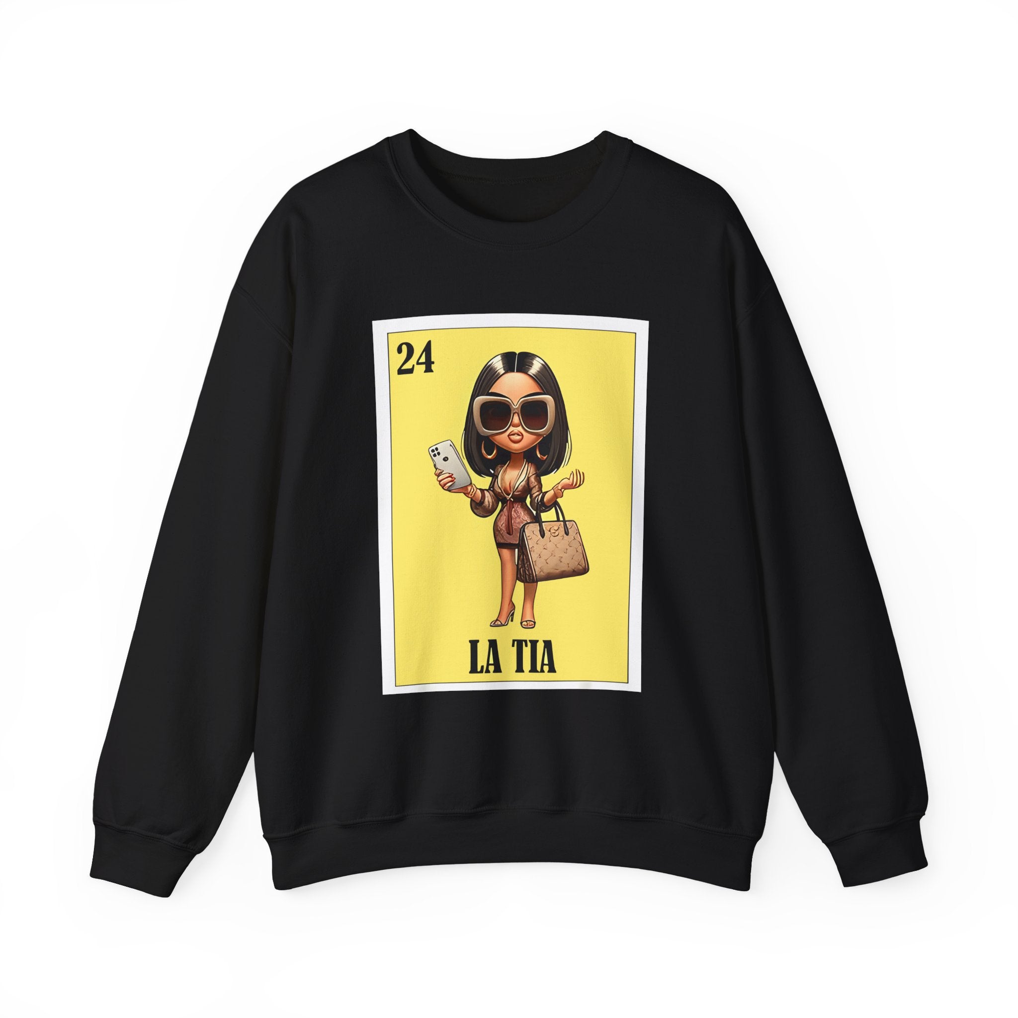 La Tía Graphic Sweatshirt — Lotería Style 'La Tia' Crewneck
