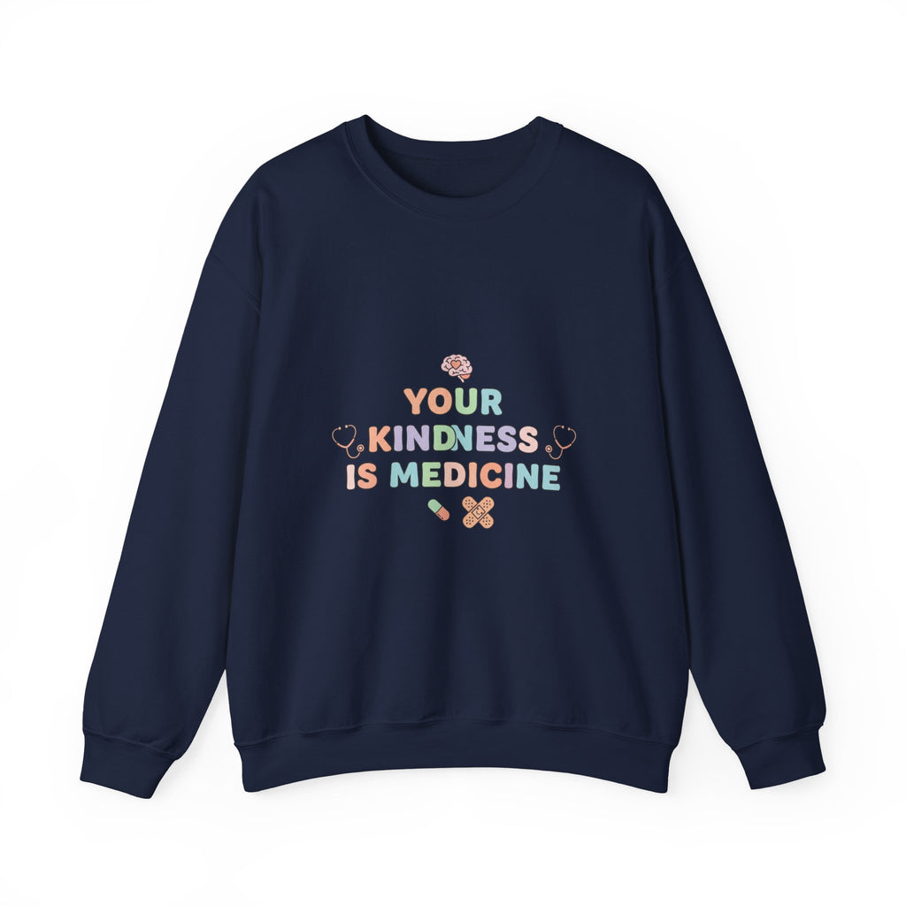 Kindness Is Medicine Sweatshirt | pastel healthcare affirmation, nurse encouragement