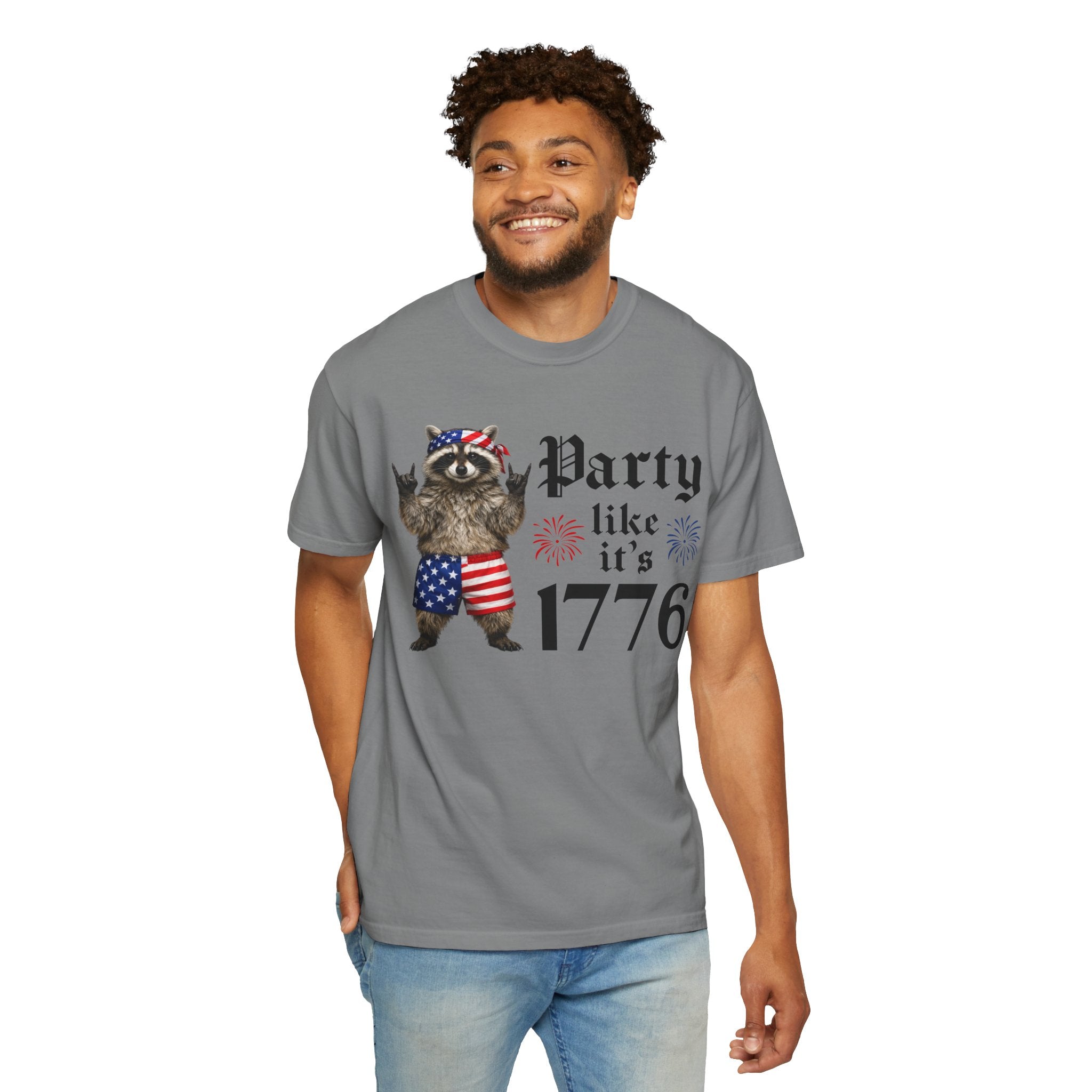 Party Like It's 1776 Raccoon T-Shirt