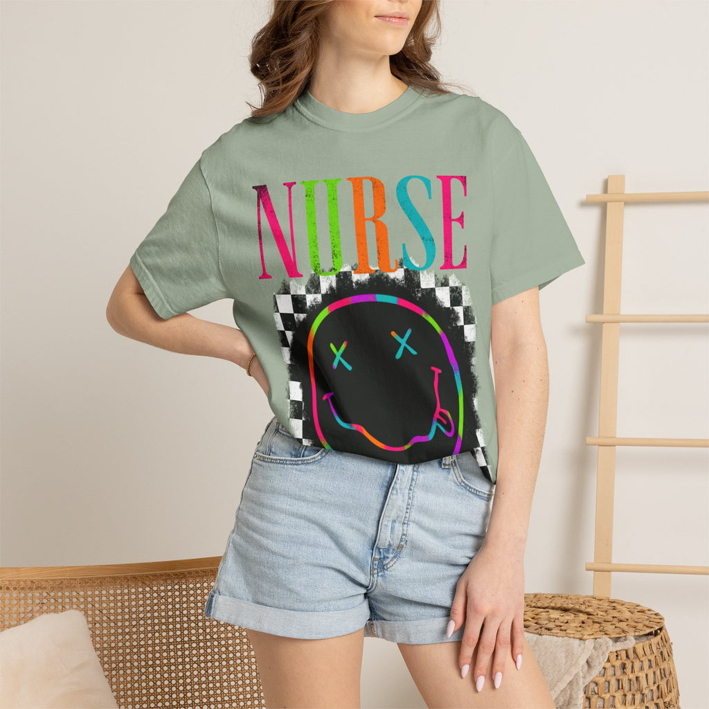 Nurse Neon Smiley T-Shirt