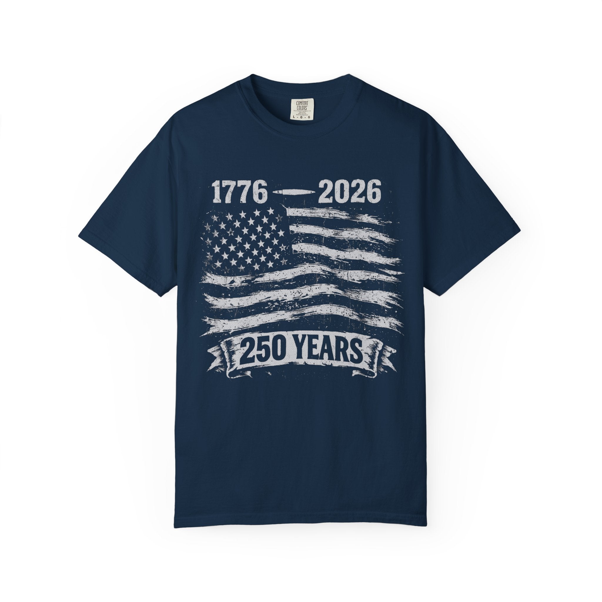 Distressed American Flag T-Shirt — Vintage Patriotic Tee
