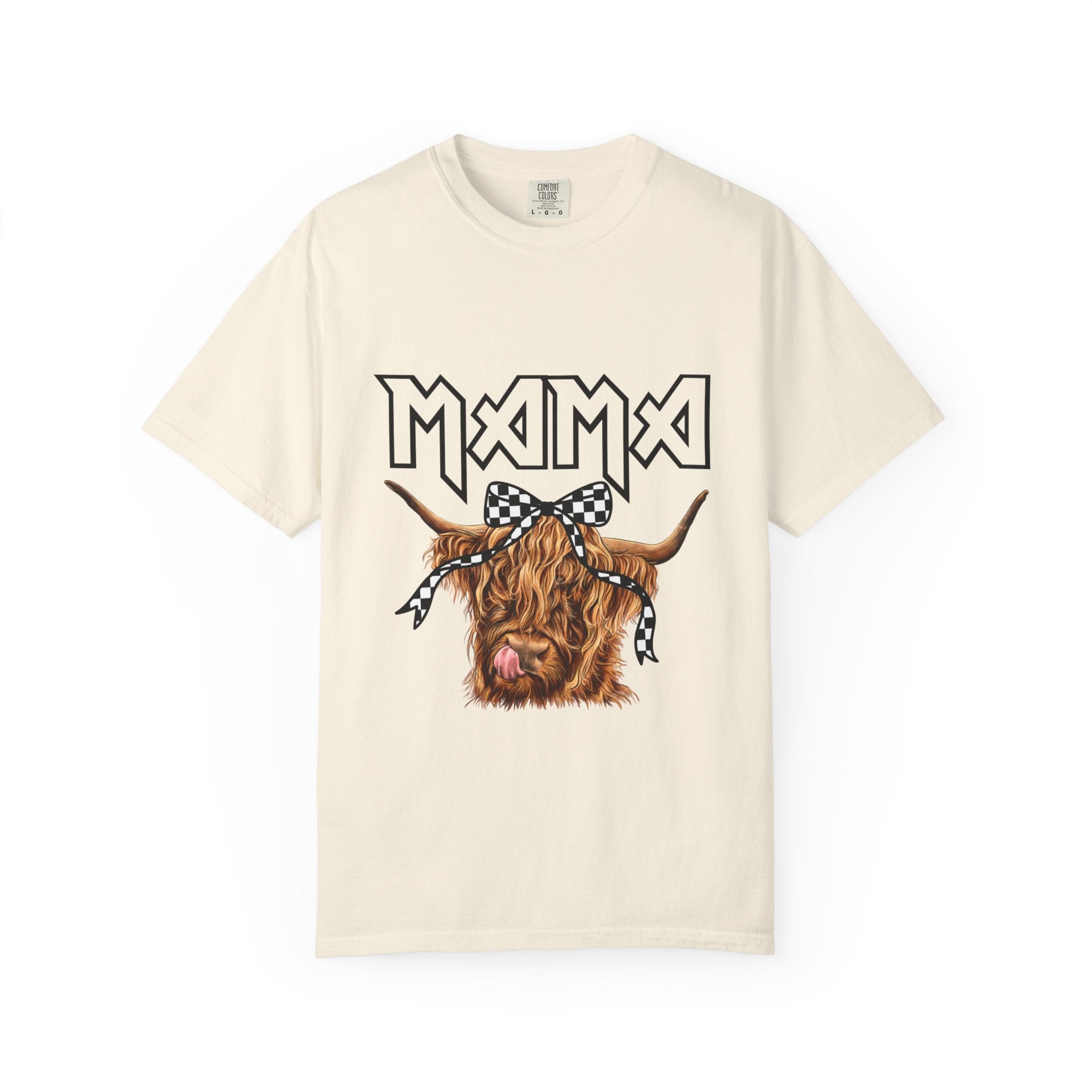 Mama Highland Cow T-Shirt — Cute Cow Mom Graphic Tee