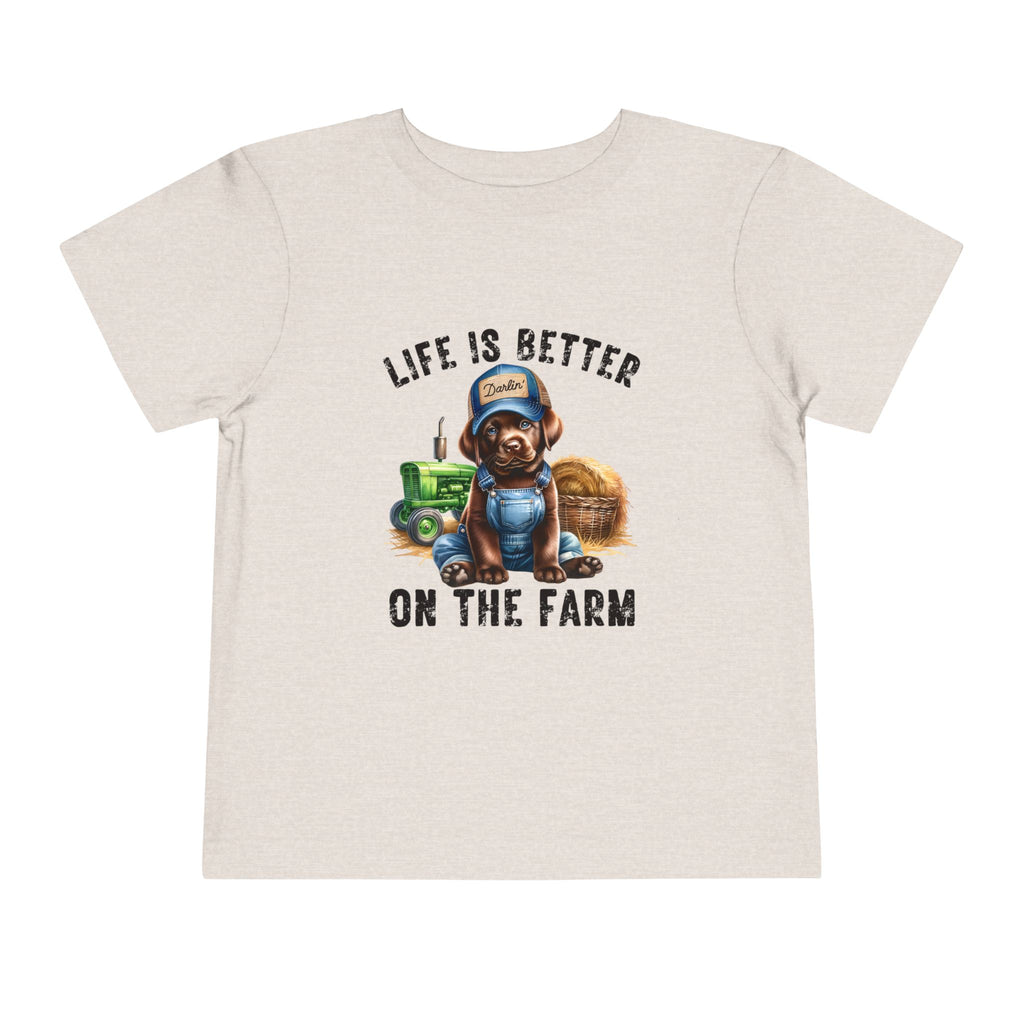 Life Is Better On The Farm Toddler Tee