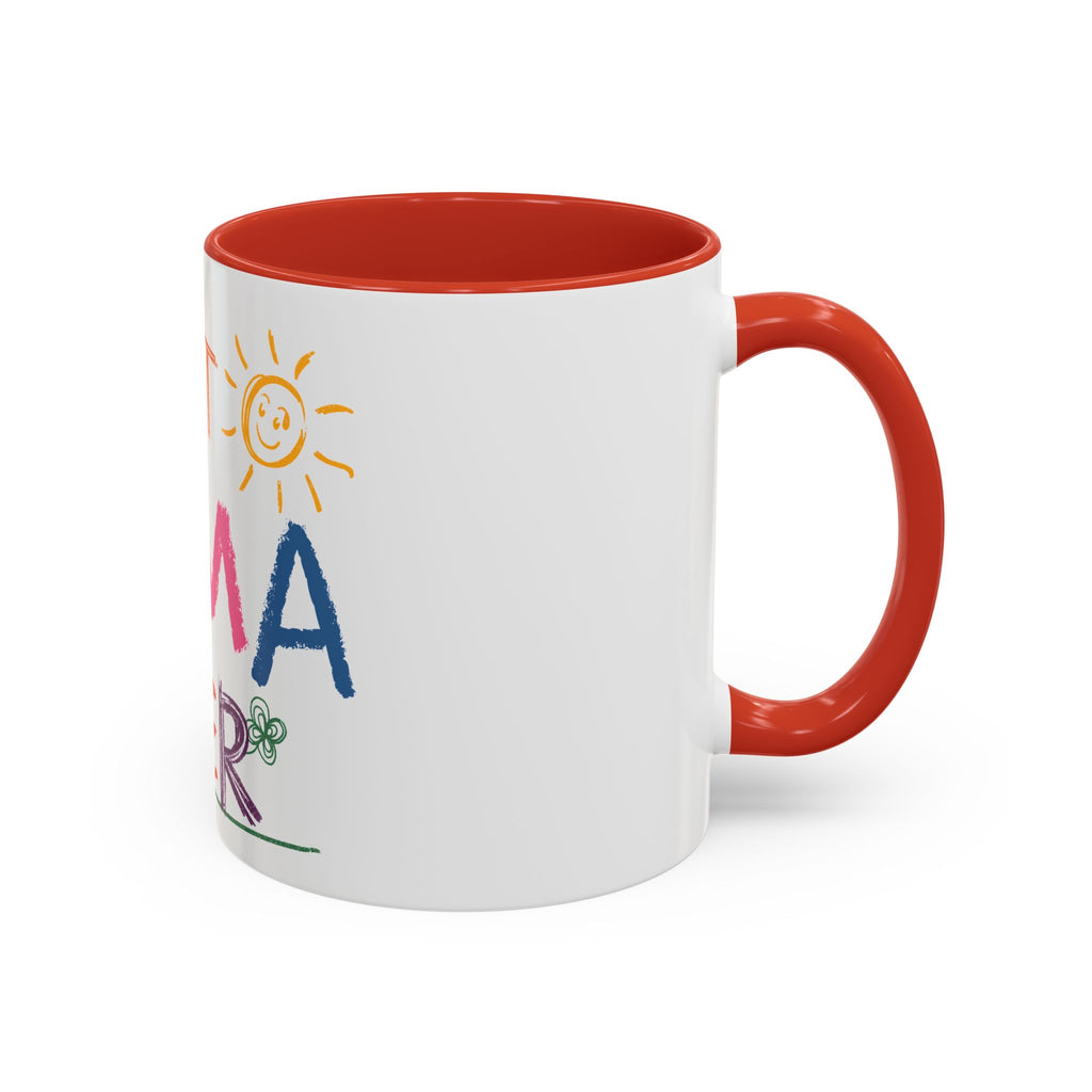 Best Mama Ever Accent Coffee Mug — Colorful Handwritten Mother’s Day Gift (11/15oz)