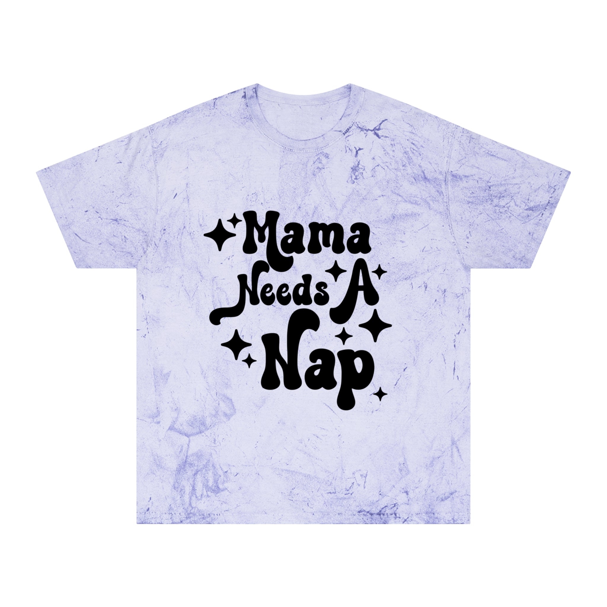 Mama Needs A Nap T‑Shirt — Retro Mom Graphic Tee (Tie‑Dye Look)