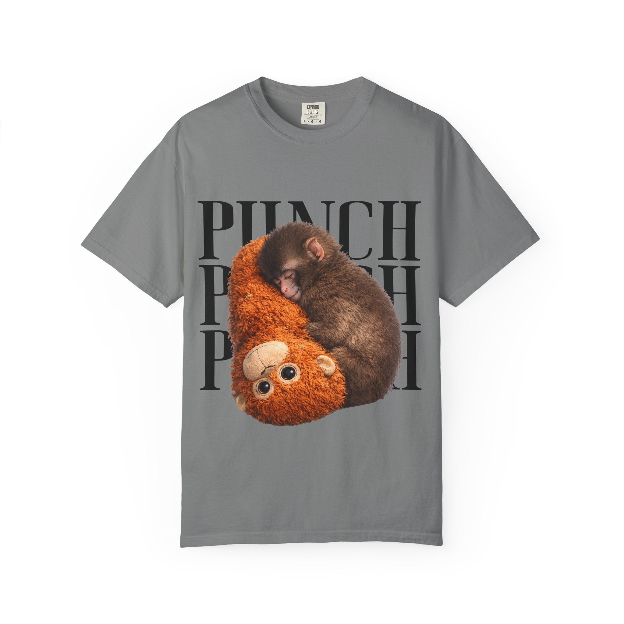 Punch Plush T-Shirt — Cute Sleeping Sloth & Teddy Graphic Tee