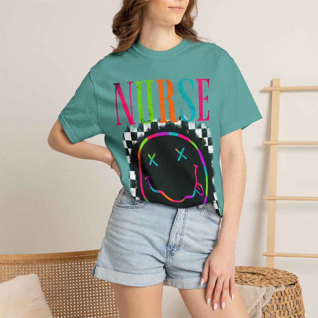 Nurse Neon Smiley T-Shirt
