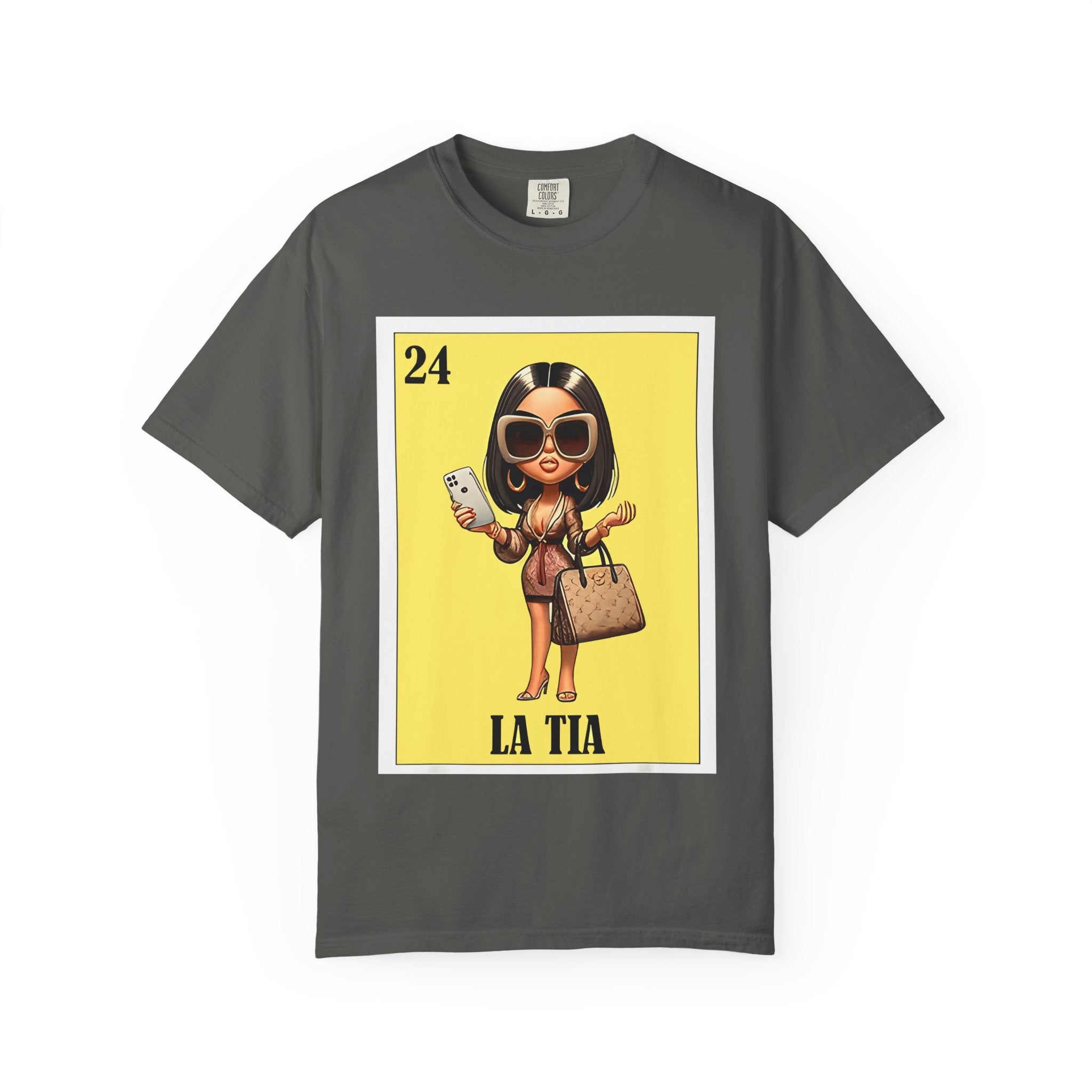 La Tia Graphic T-Shirt — Cute Lotería Style Aunt Design
