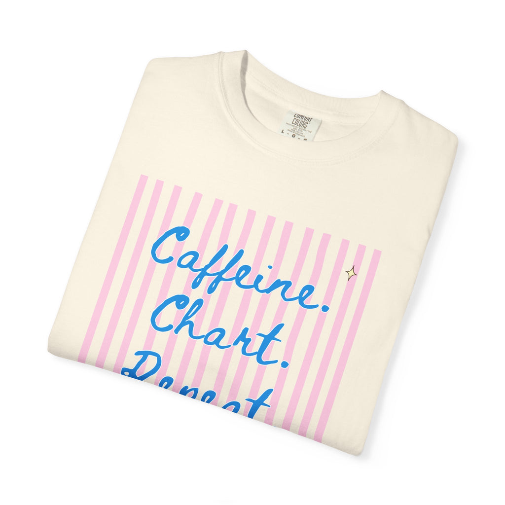 Caffeine. Chart. Repeat. T-Shirt