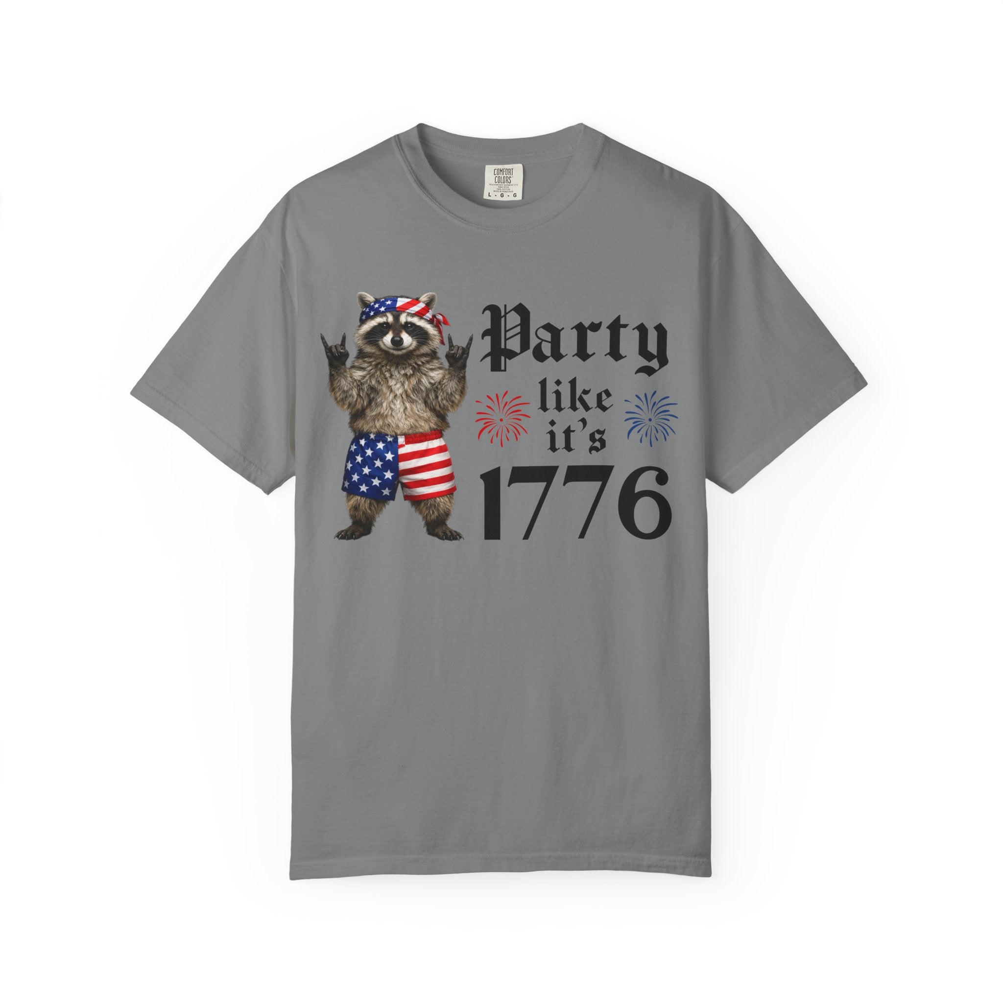 Party Like It's 1776 Raccoon T-Shirt