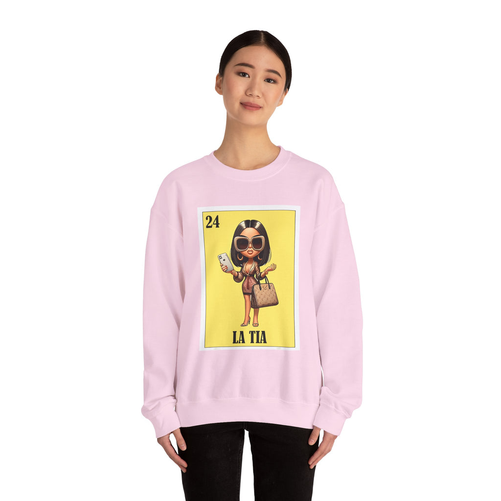 La Tía Graphic Sweatshirt — Lotería Style 'La Tia' Crewneck
