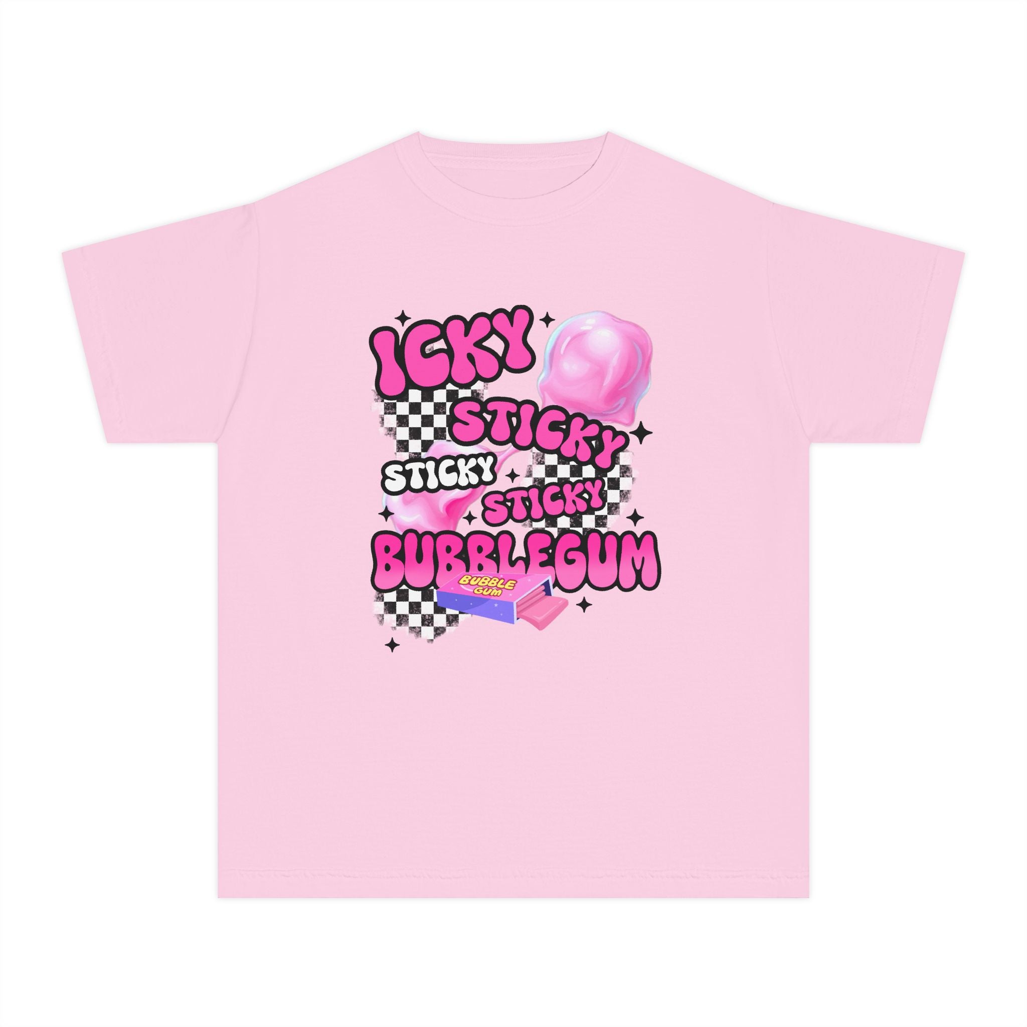 Youth Bubblegum Tee — "Icky Sticky Bubblegum" Graphic Shirt