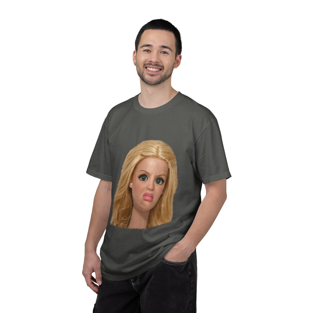 Funny Barbie Face Tee — Sassy Doll Expression Graphic T-Shirt