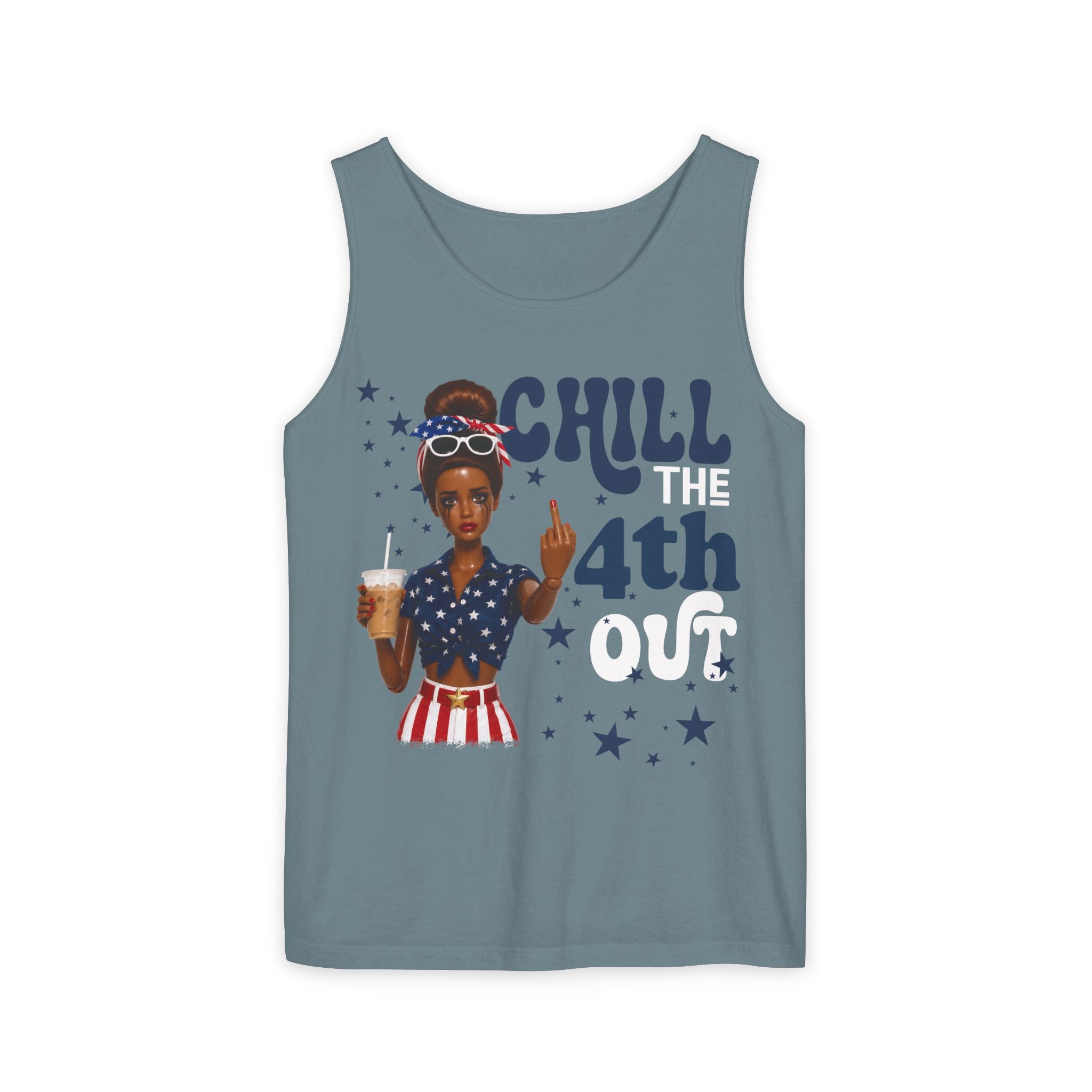 Chill 4th Tank Top — Patriotic Fourth of July Graphic Tank