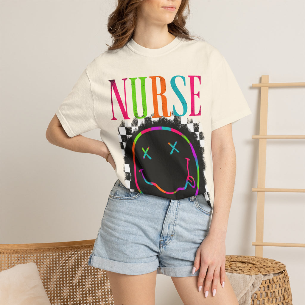 Nurse Neon Smiley T-Shirt