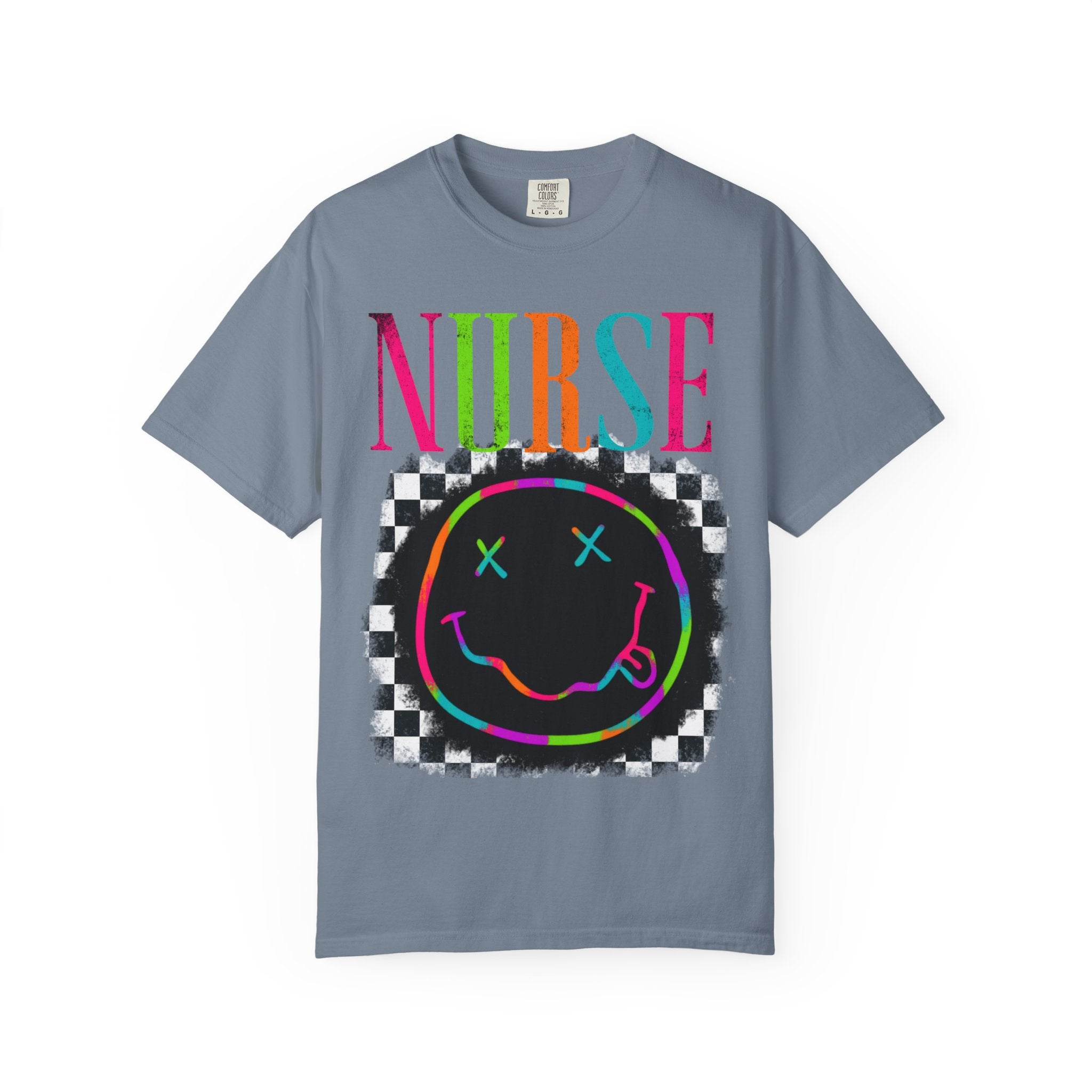 Nurse Neon Smiley T-Shirt