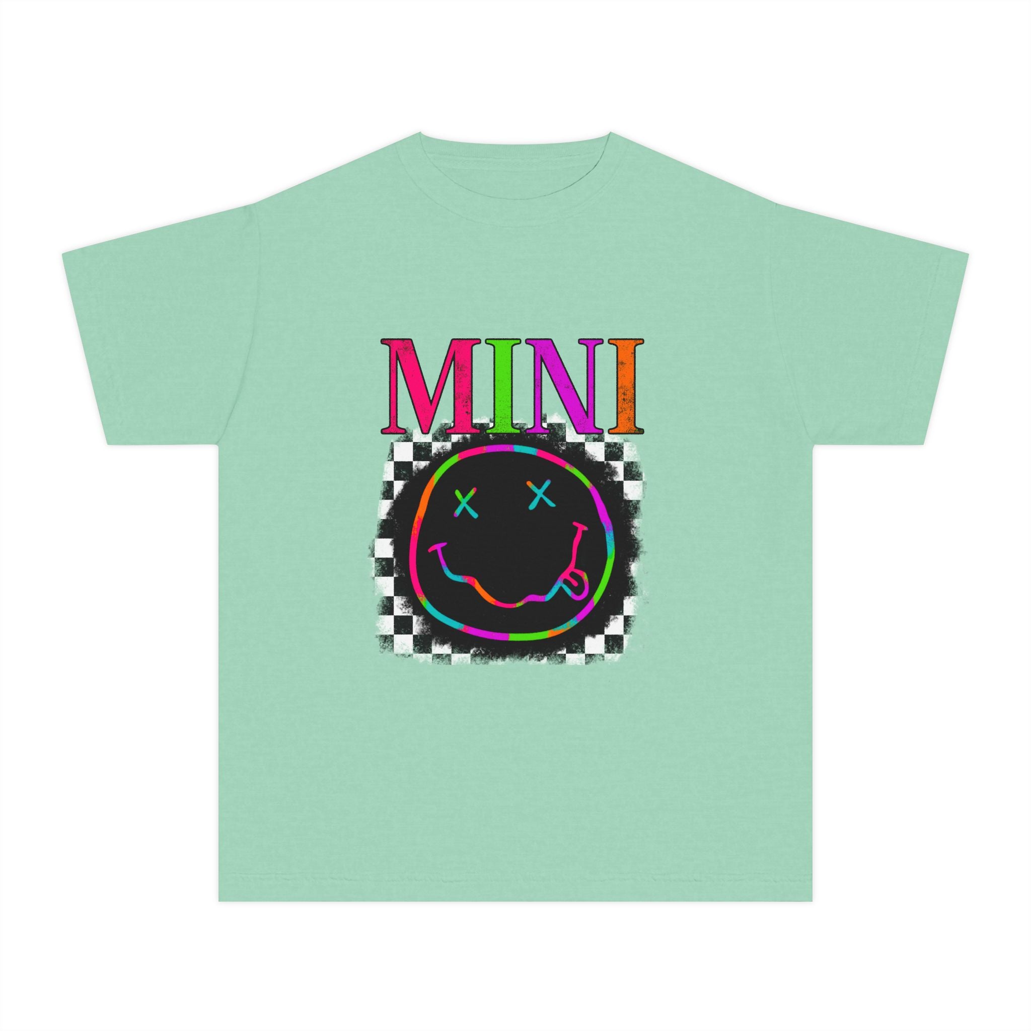 Mini Neon Smiley Youth Tee