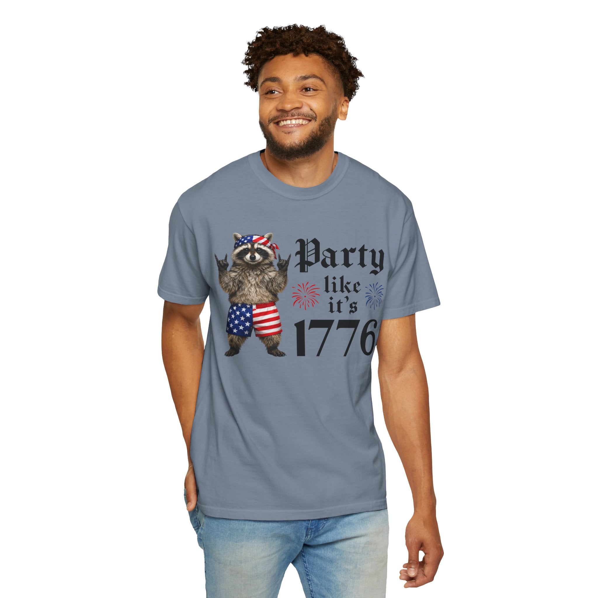 Party Like It's 1776 Raccoon T-Shirt