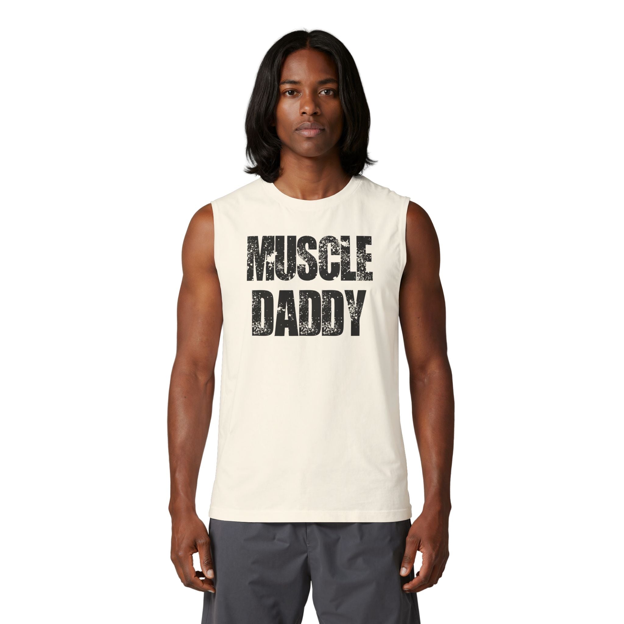 Muscle Daddy Tank Top - Vintage Gym Dad Workout Muscle Tank