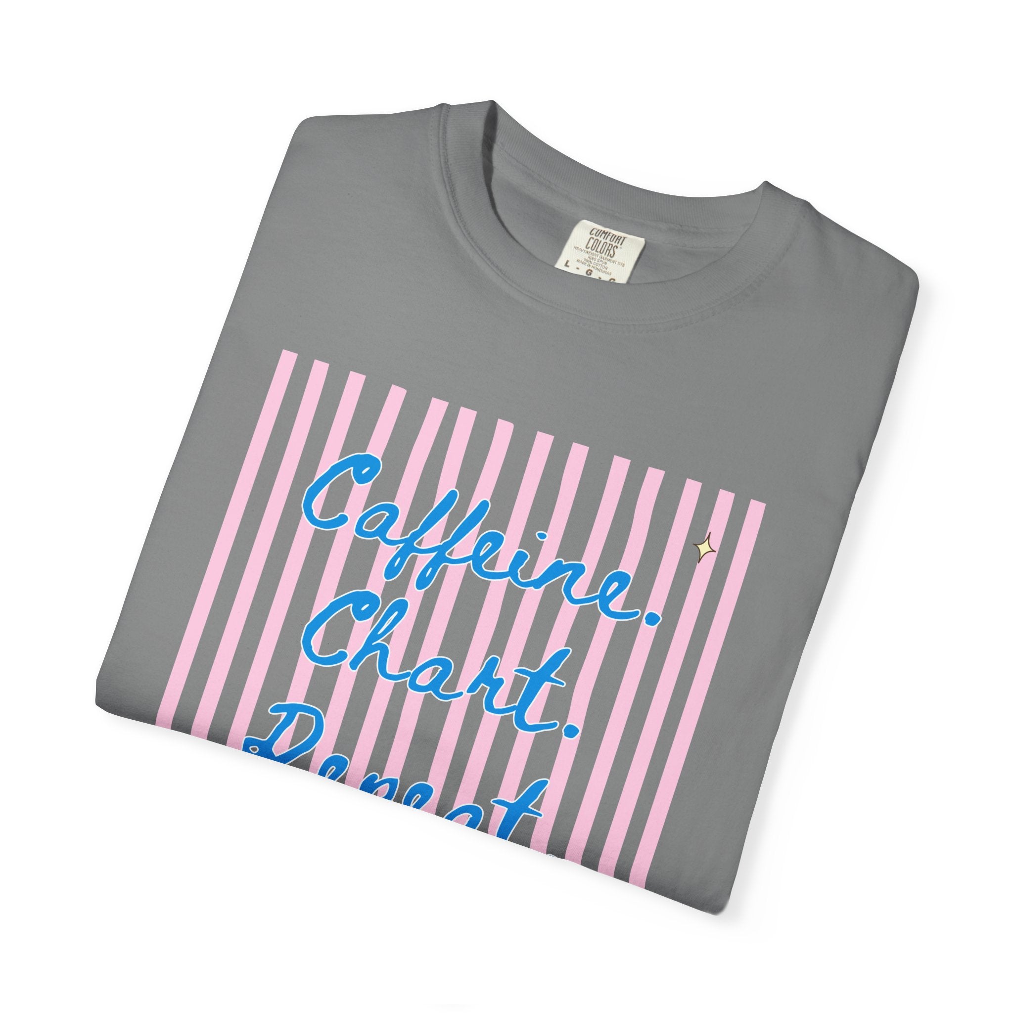 Caffeine. Chart. Repeat. T-Shirt