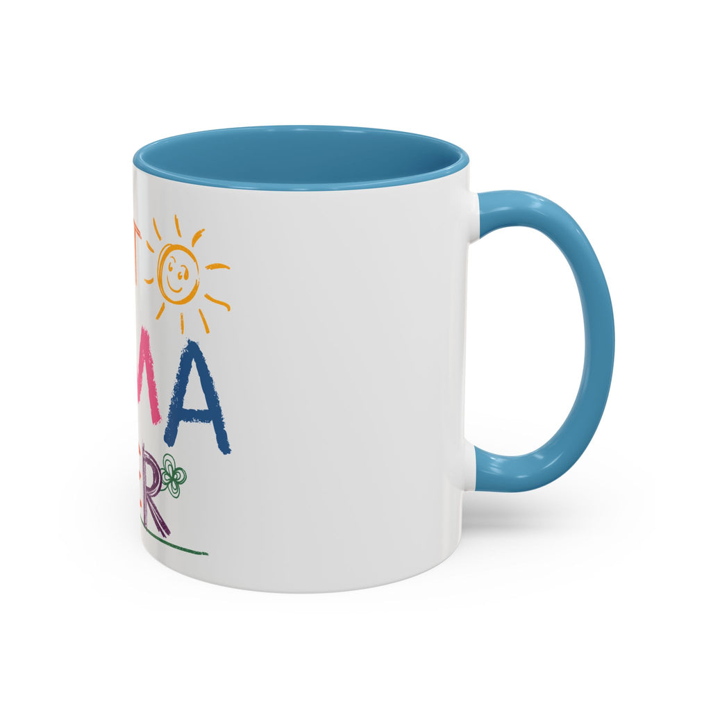 Best Mama Ever Accent Coffee Mug — Colorful Handwritten Mother’s Day Gift (11/15oz)