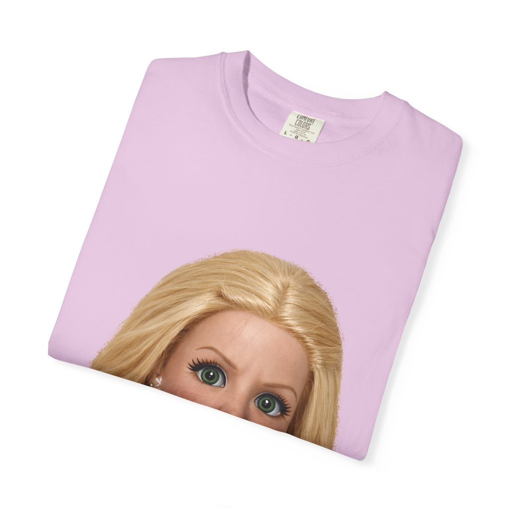Funny Barbie Face Tee — Sassy Doll Expression Graphic T-Shirt