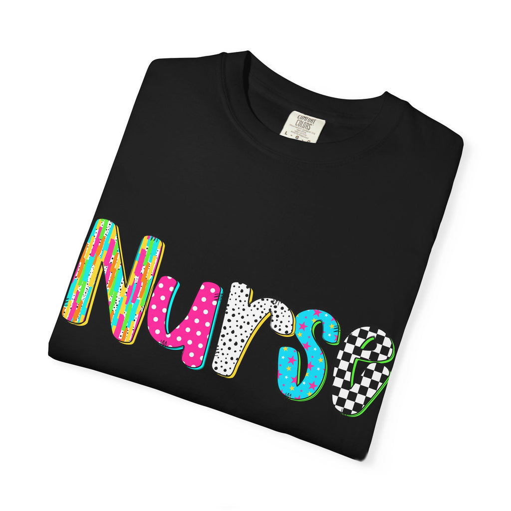 Nurse Colorful Pattern Graphic T-Shirt