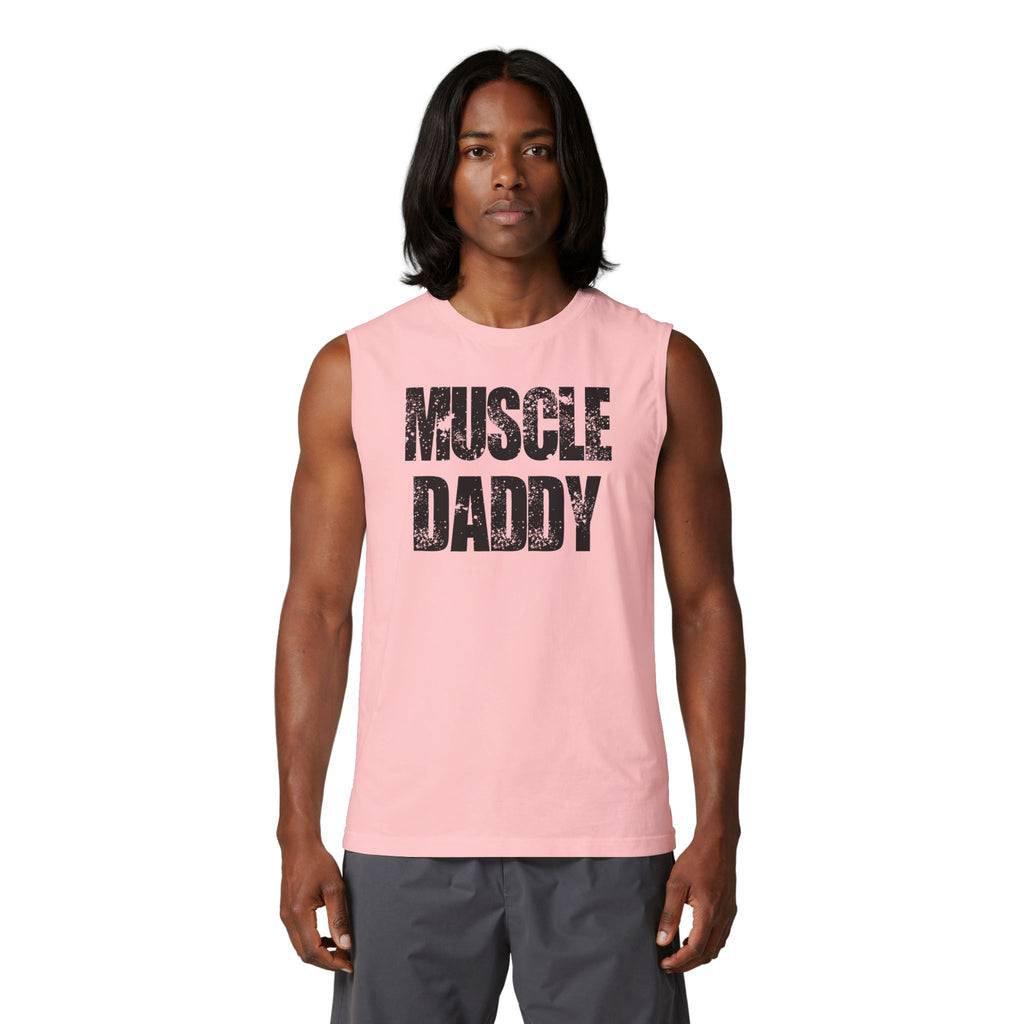 Muscle Daddy Tank Top - Vintage Gym Dad Workout Muscle Tank