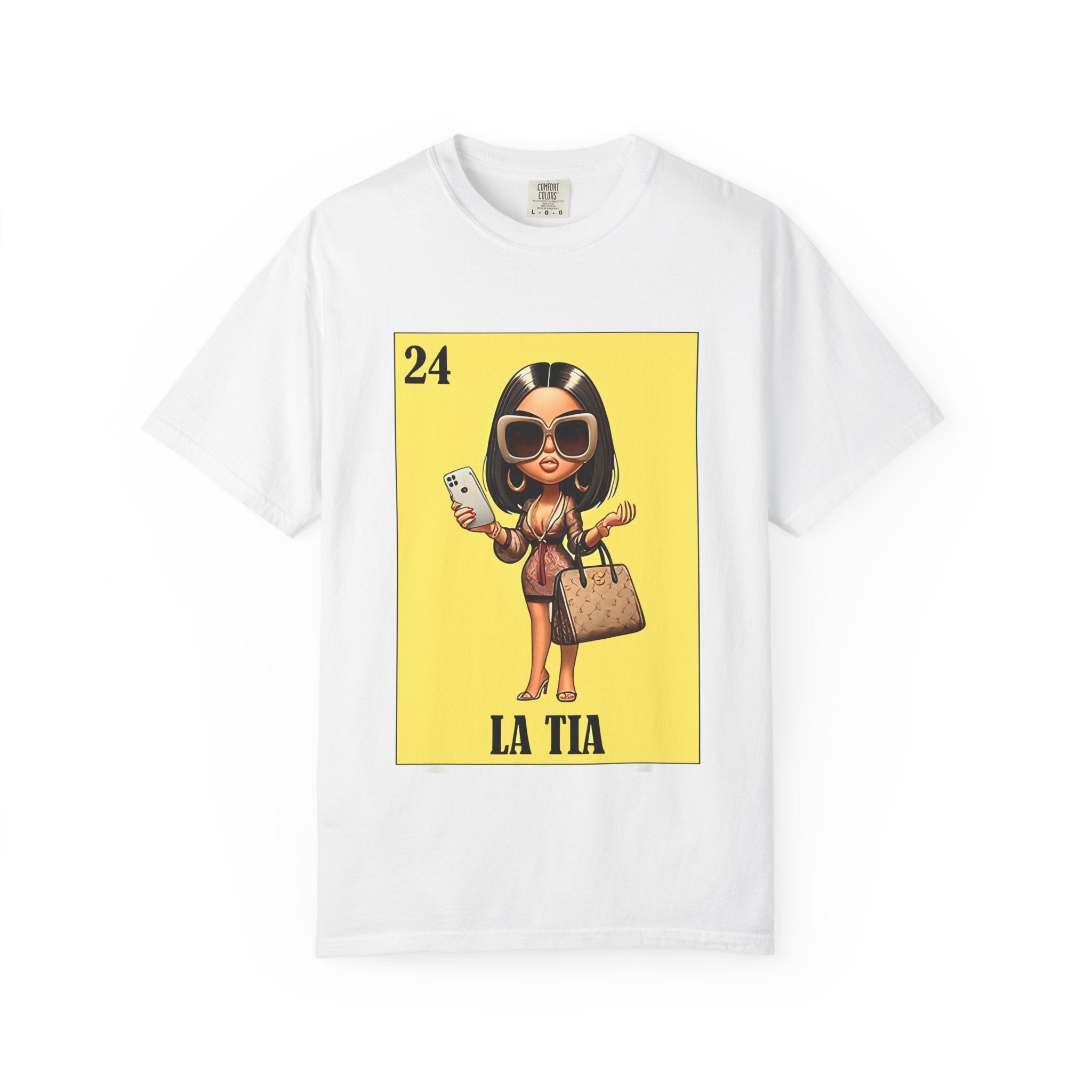 La Tia Graphic T-Shirt — Cute Lotería Style Aunt Design