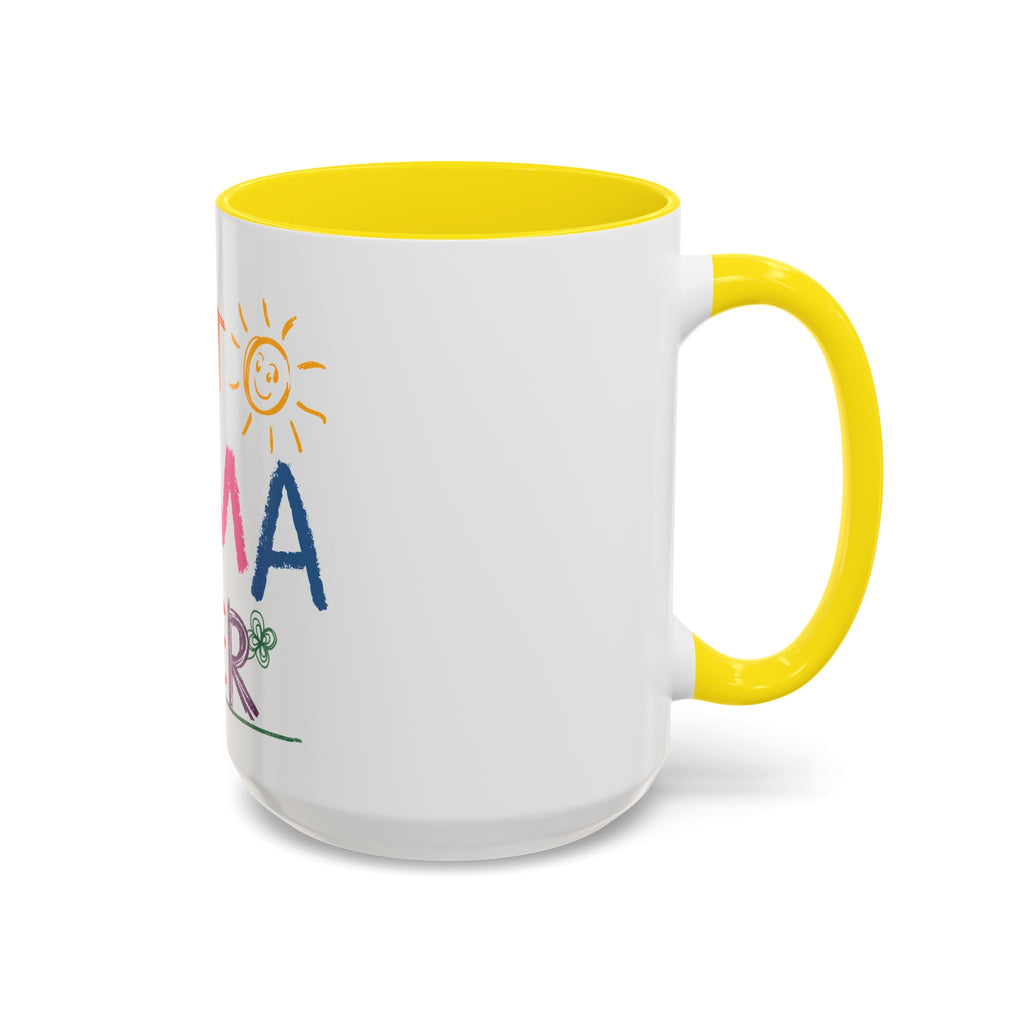 Best Mama Ever Accent Coffee Mug — Colorful Handwritten Mother’s Day Gift (11/15oz)