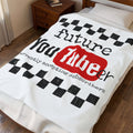 Plush Blanket — "Future YouTuber: Currently Accepting Subscribers" Velveteen Throw