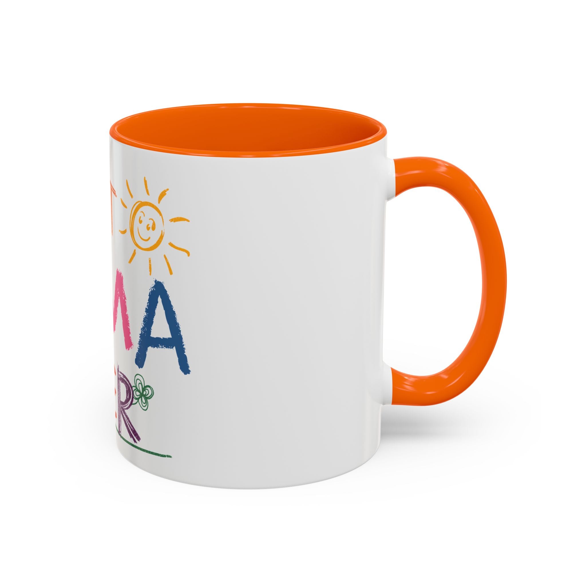 Best Mama Ever Accent Coffee Mug — Colorful Handwritten Mother’s Day Gift (11/15oz)