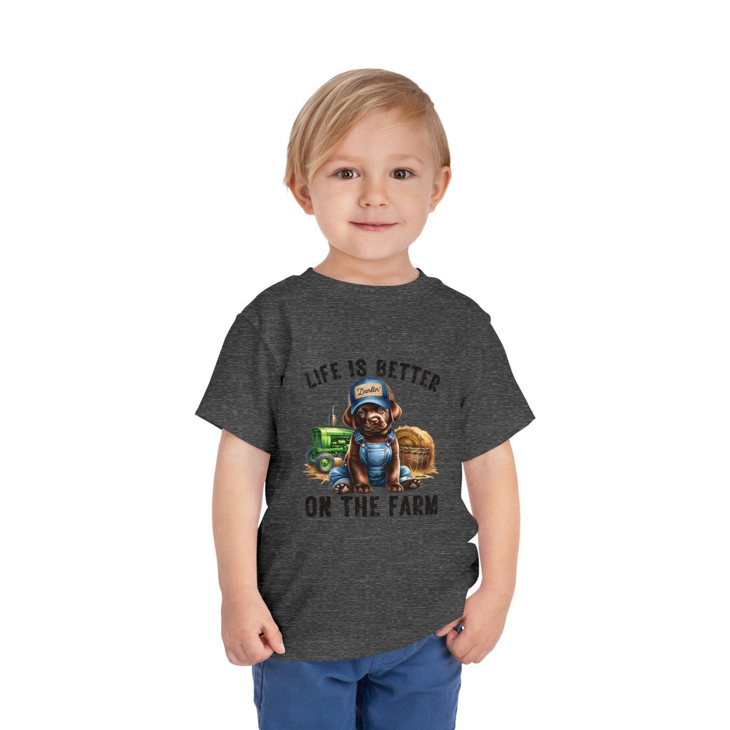Life Is Better On The Farm Toddler Tee