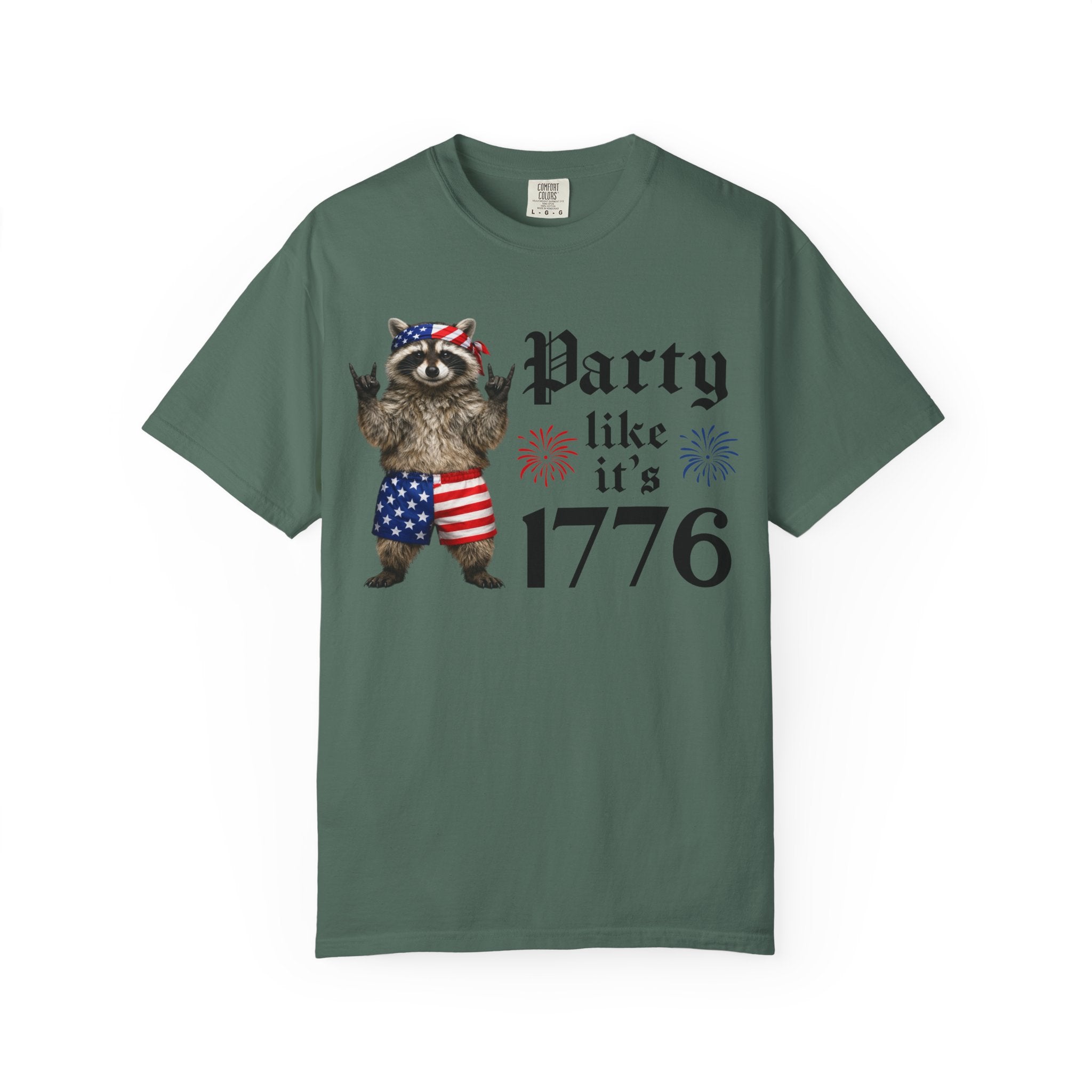 Party Like It's 1776 Raccoon T-Shirt