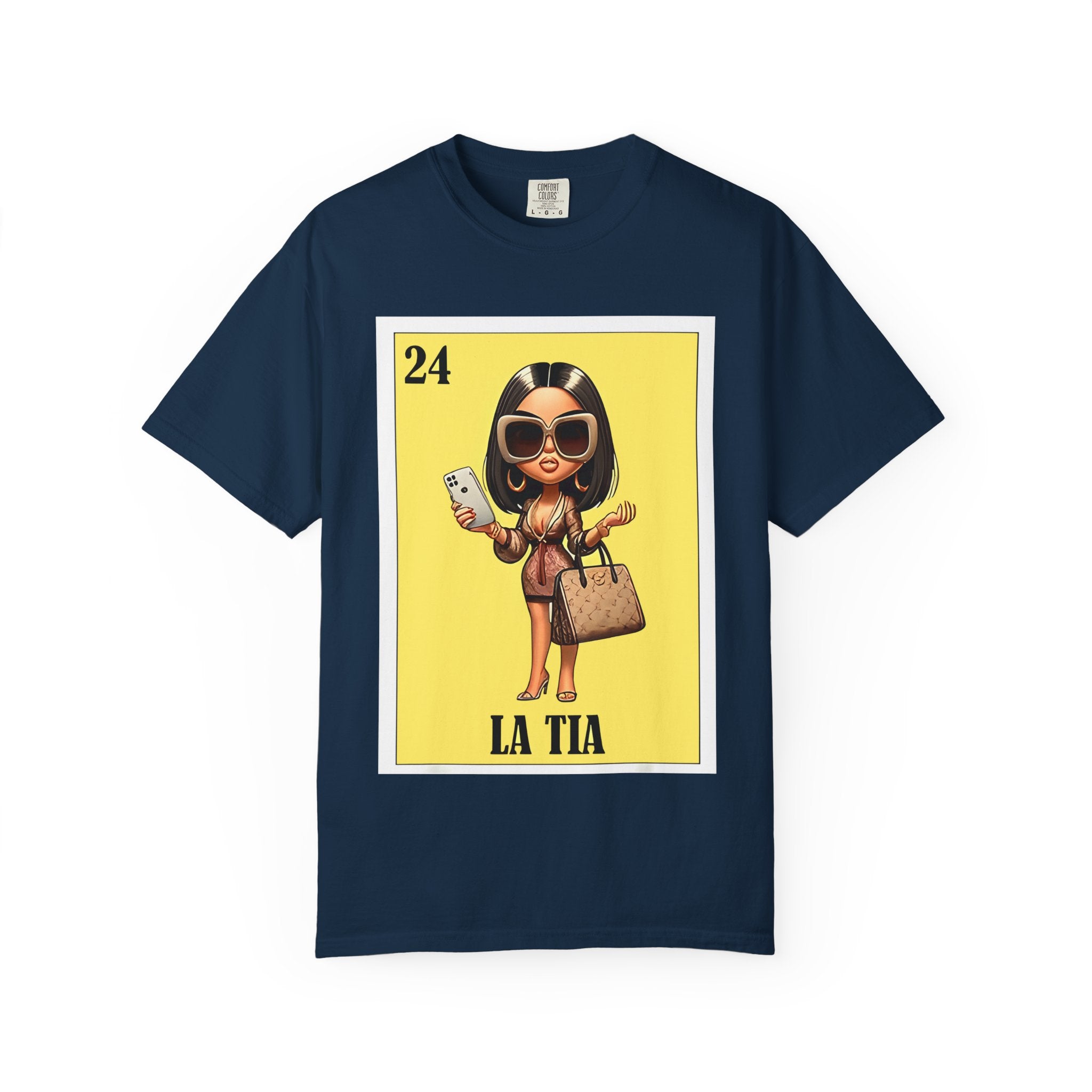 La Tia Graphic T-Shirt — Cute Lotería Style Aunt Design