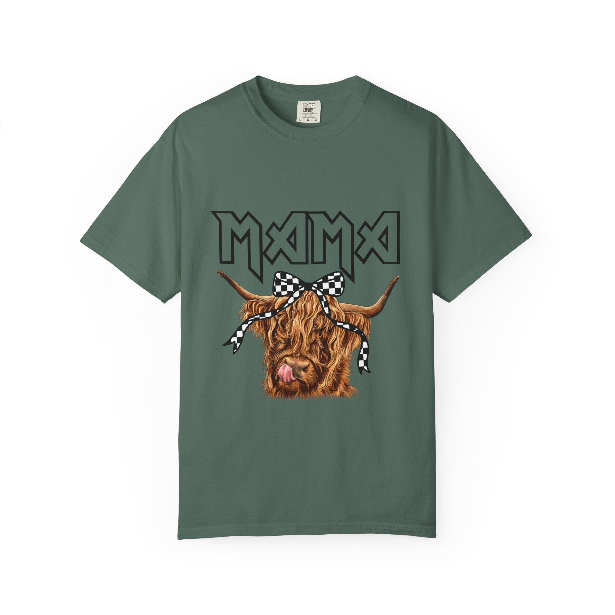 Mama Highland Cow T-Shirt — Cute Cow Mom Graphic Tee