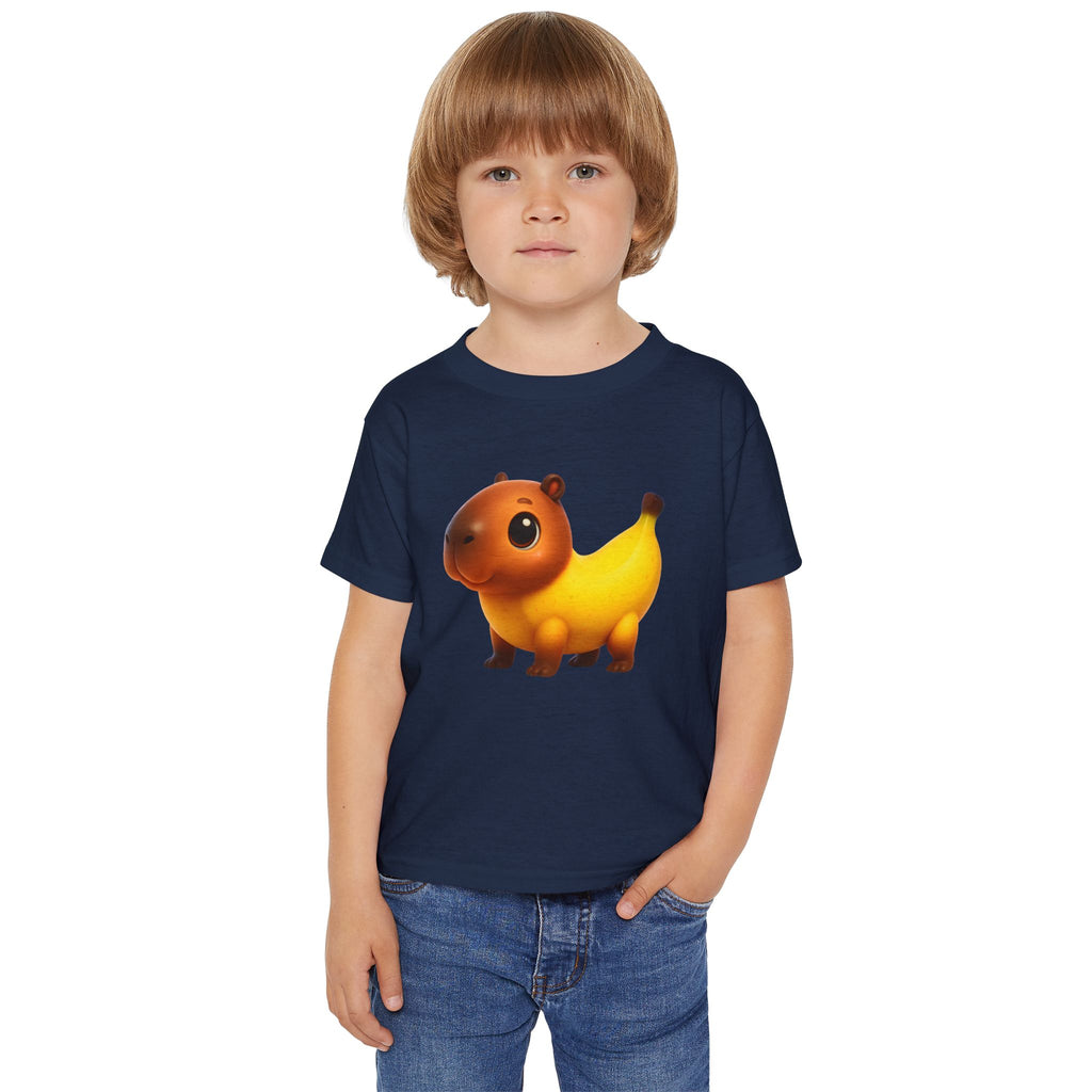 Cute Banana-Capypet Toddler T-Shirt – Funny Fruit Animal Tee for Kids