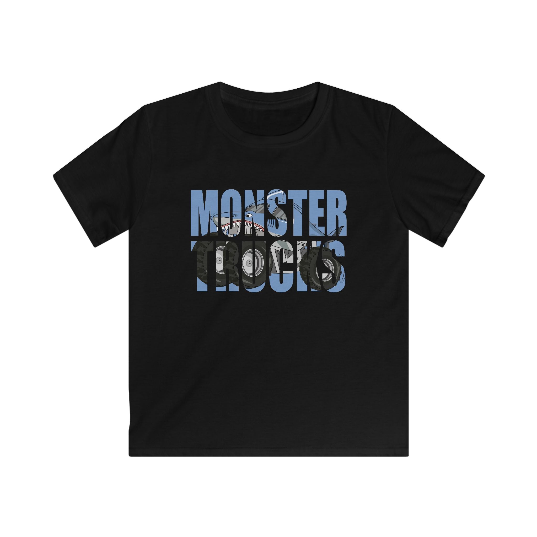 Kid's "Monster Trucks" Graphic Tee - Boys' Truck Lover Shirt