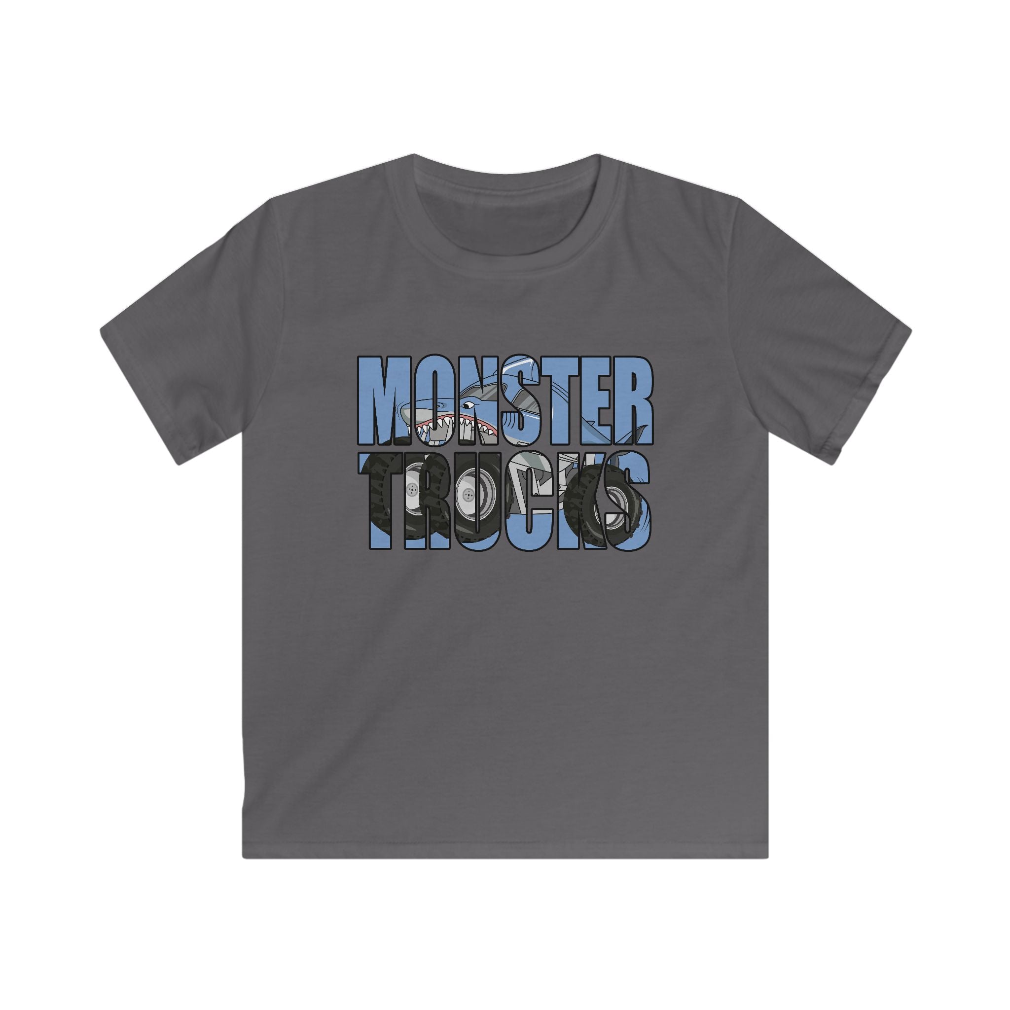 Kid's "Monster Trucks" Graphic Tee - Boys' Truck Lover Shirt