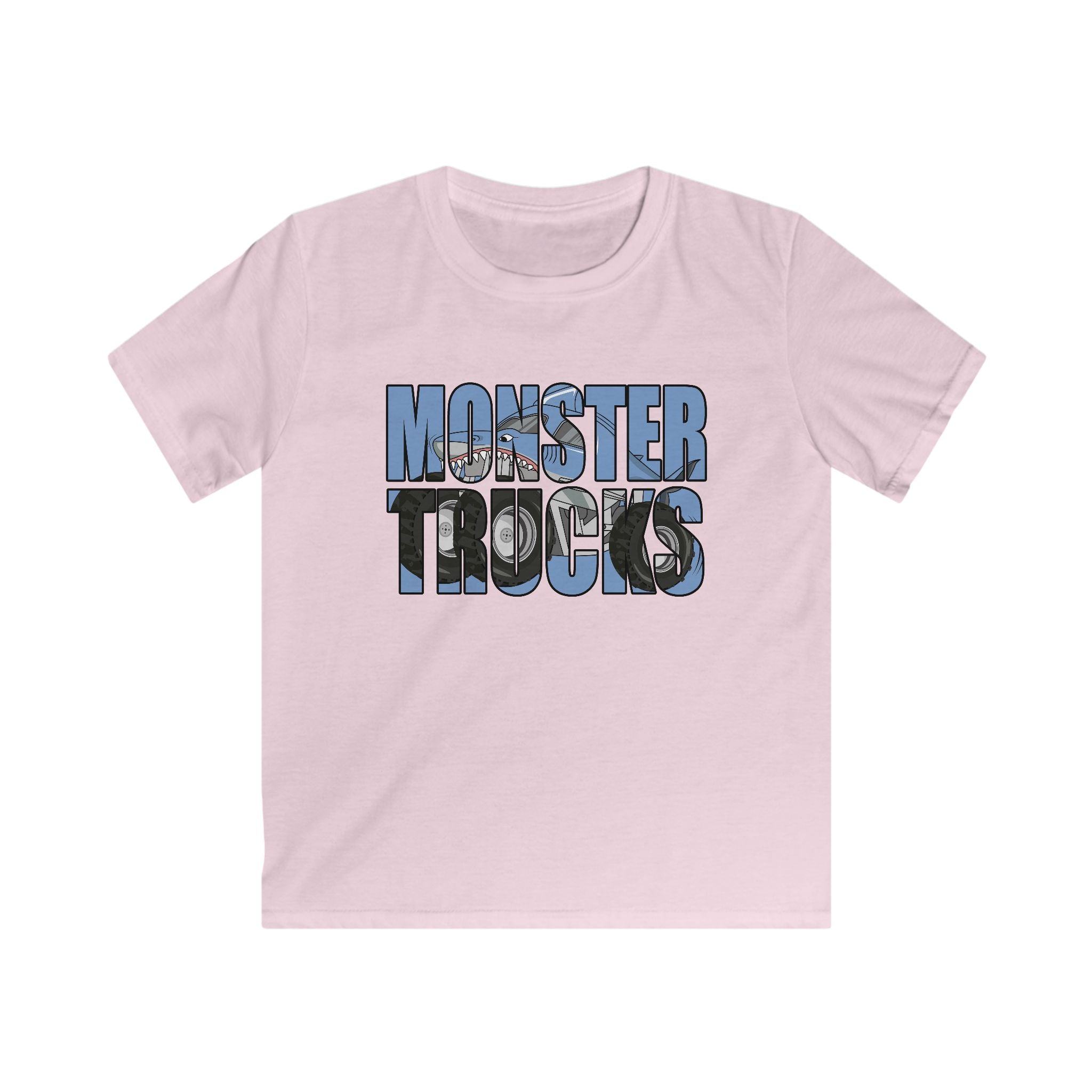 Kid's "Monster Trucks" Graphic Tee - Boys' Truck Lover Shirt