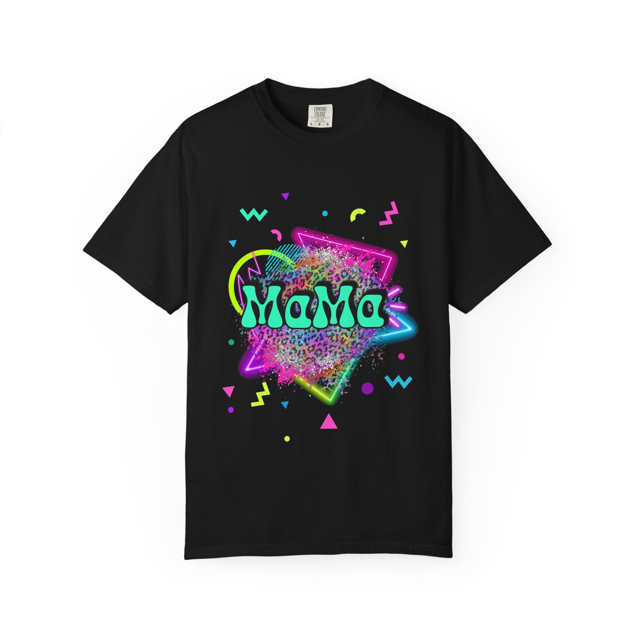 Mama Retro Neon Tee — 90s Vintage Graphic T-Shirt for Moms
