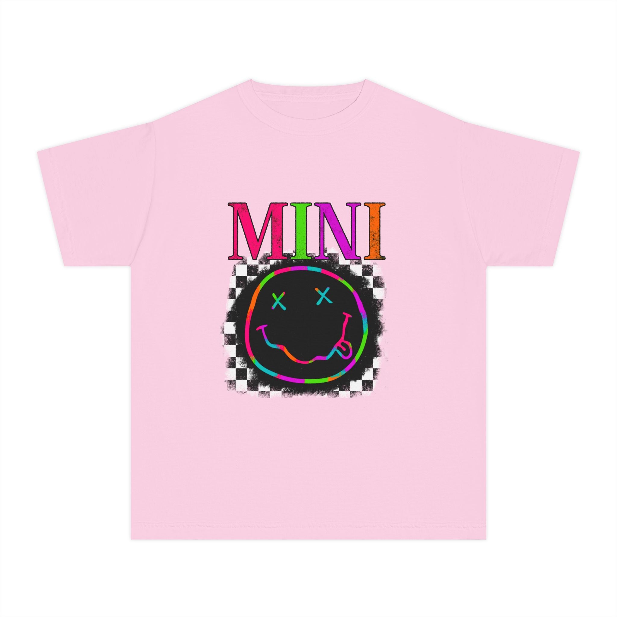 Mini Neon Smiley Youth Tee